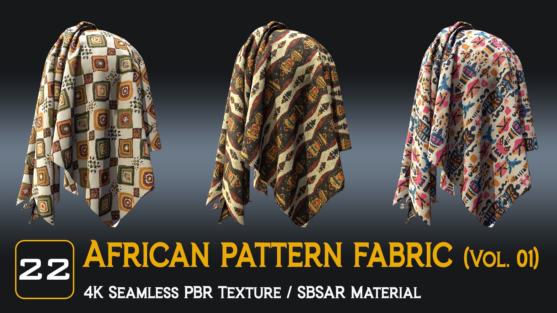 African Pattern fabric Texture_3