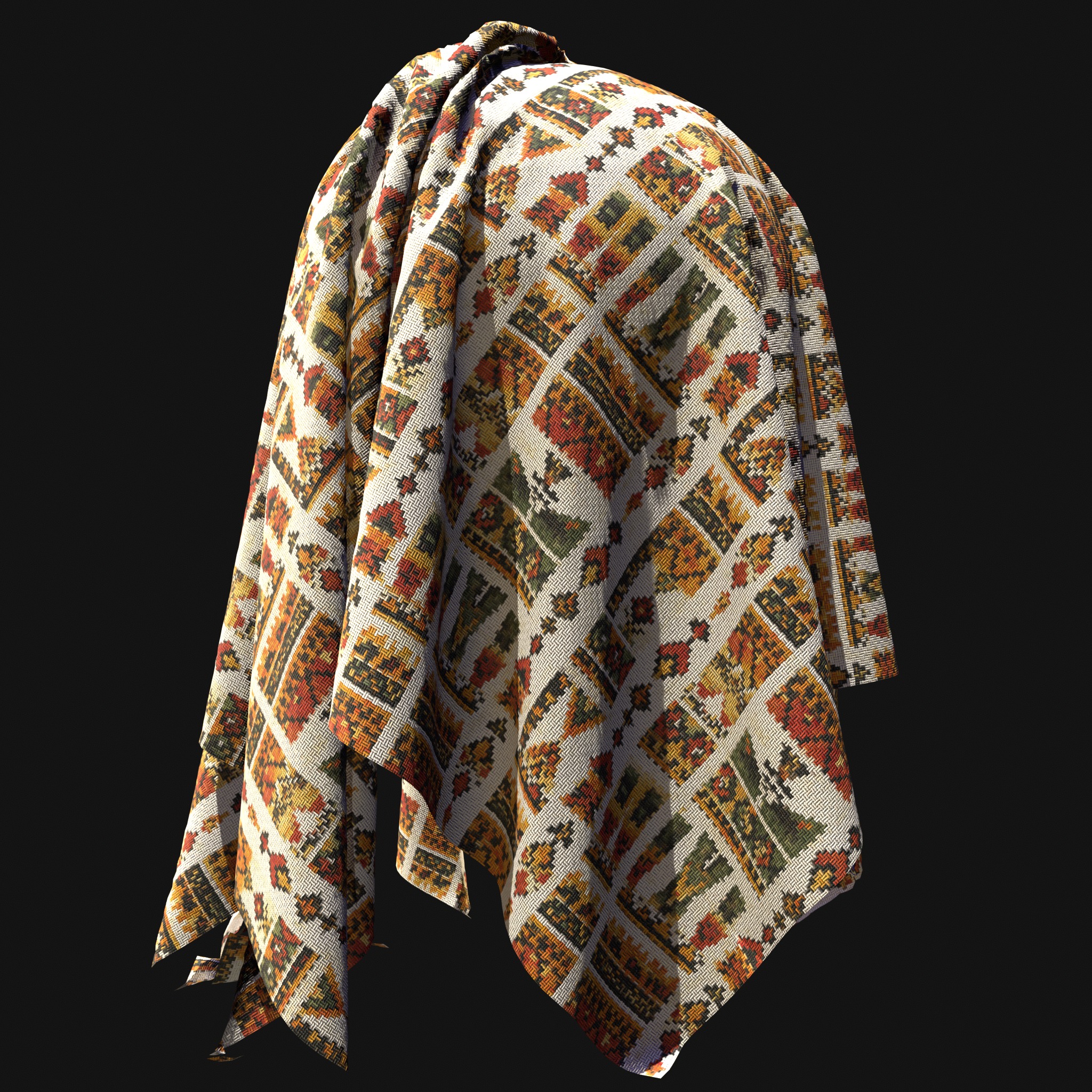 African Pattern fabric Texture_27