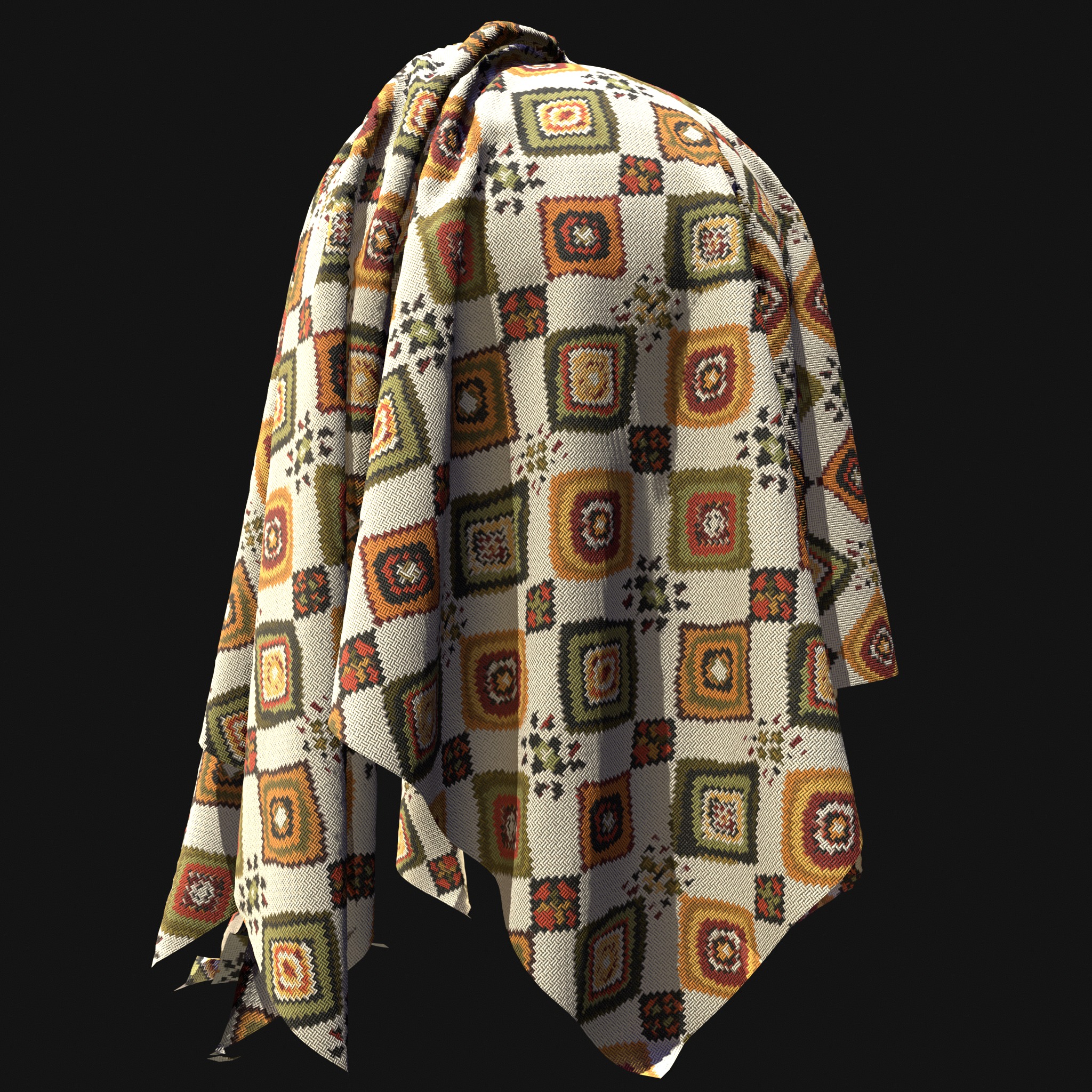 African Pattern fabric Texture_24