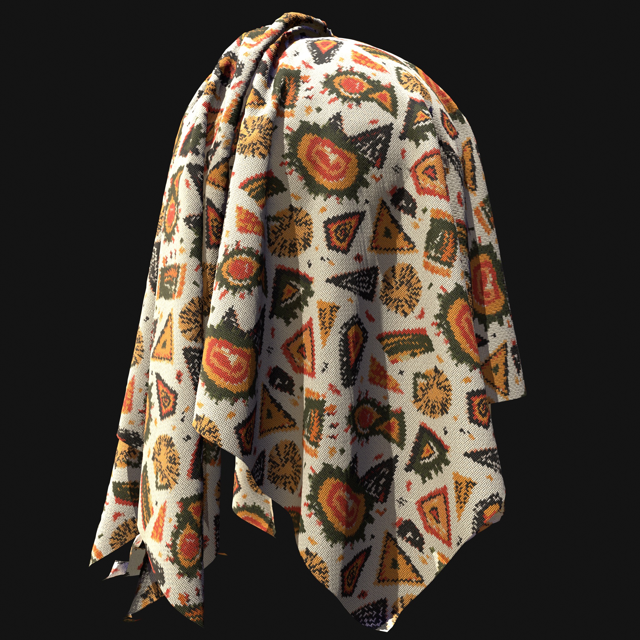 African Pattern fabric Texture_31