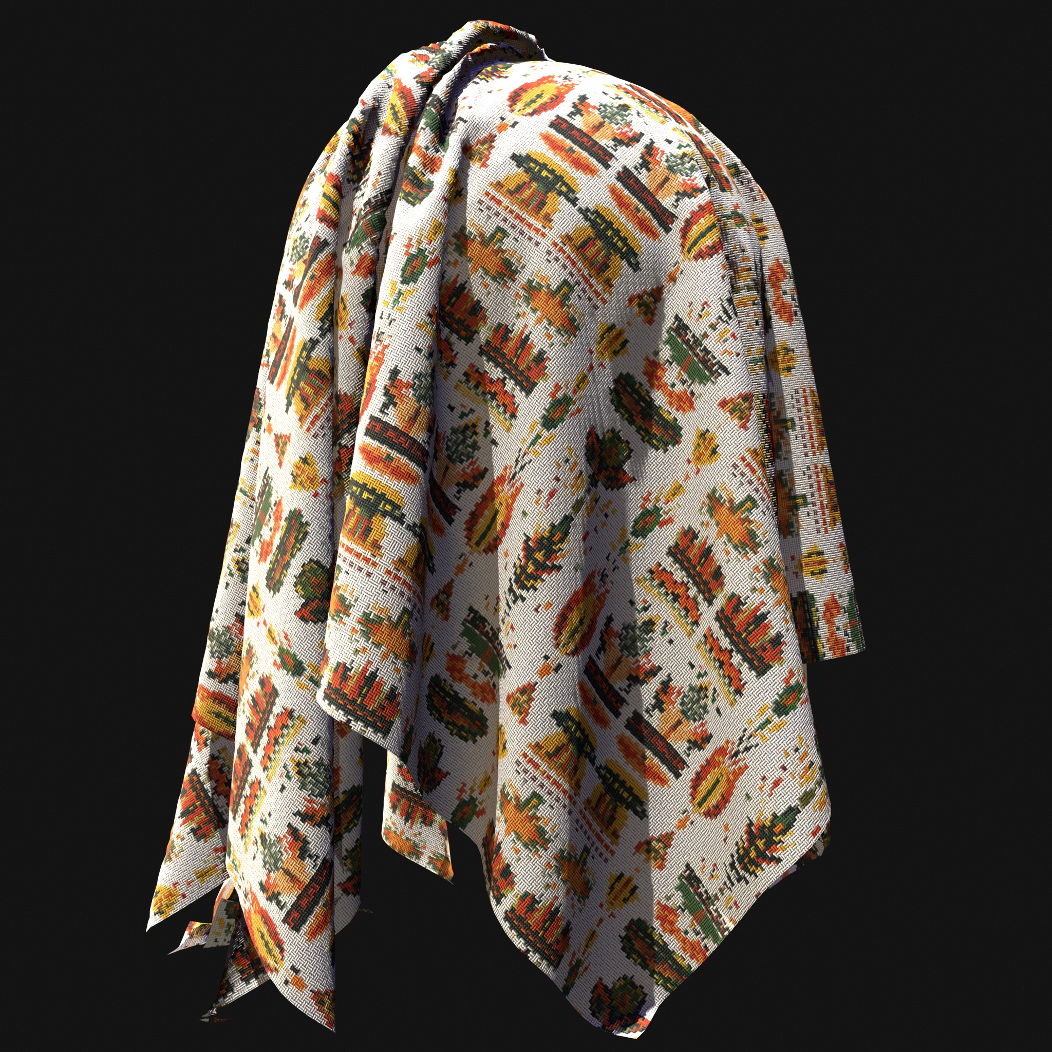 African Pattern fabric Texture_30