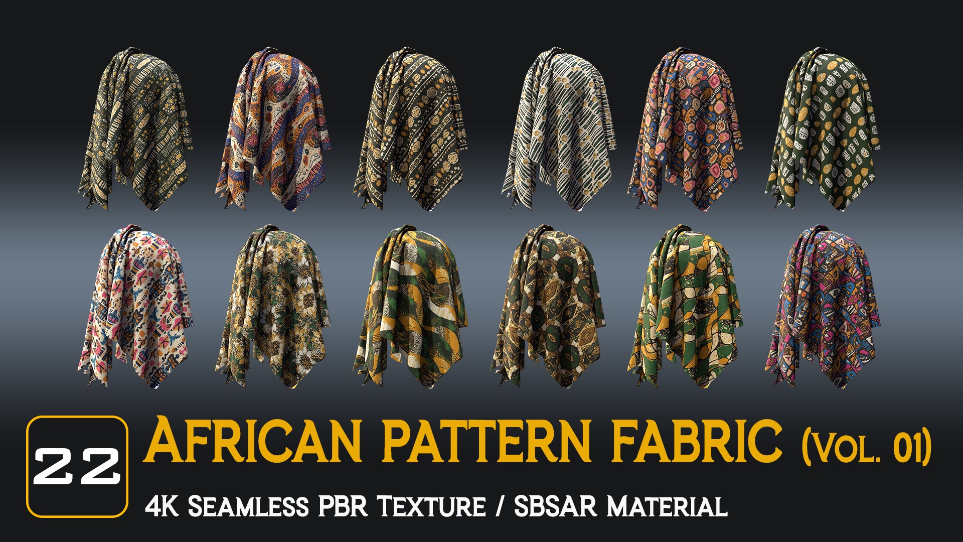 African Pattern fabric Texture_10