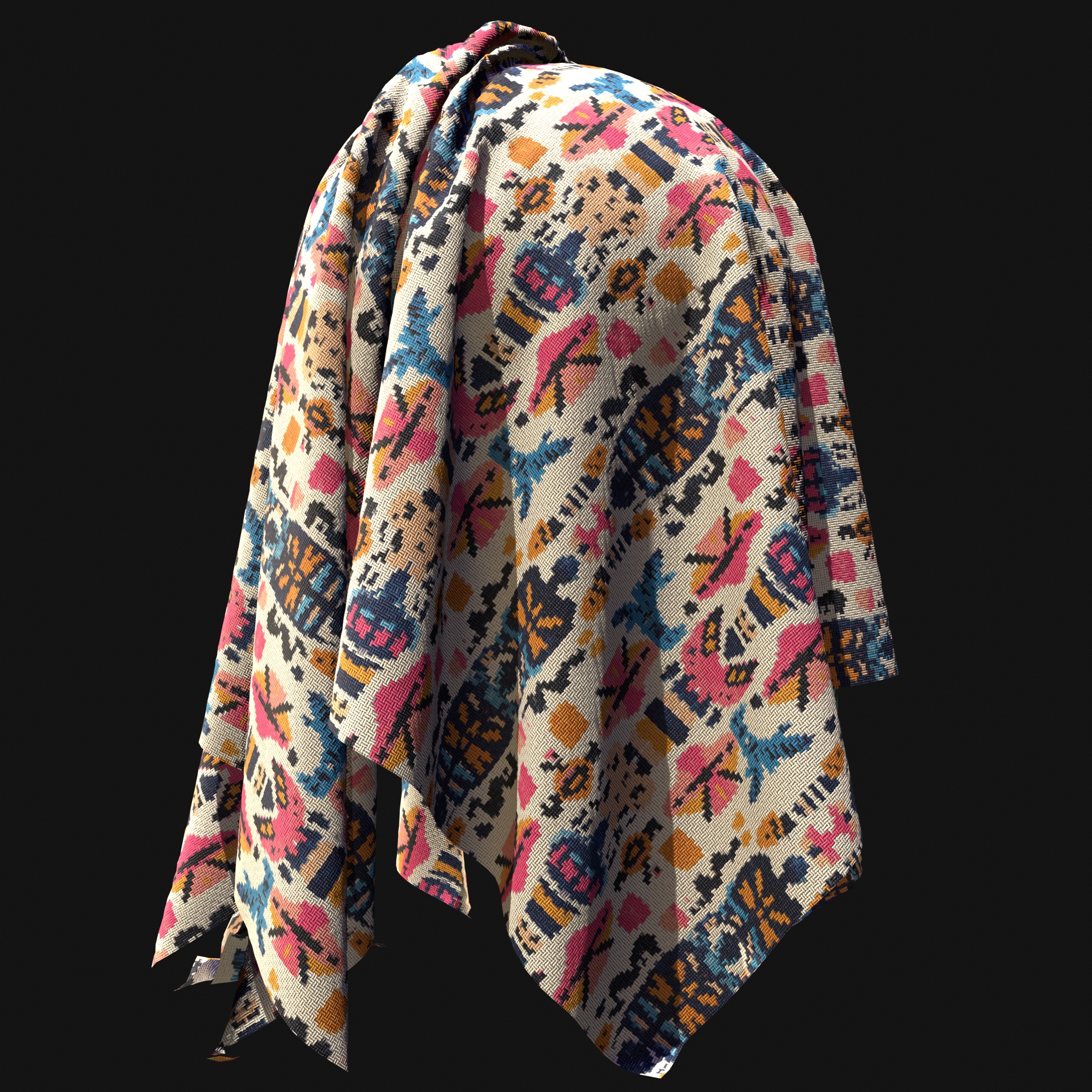 African Pattern fabric Texture_32