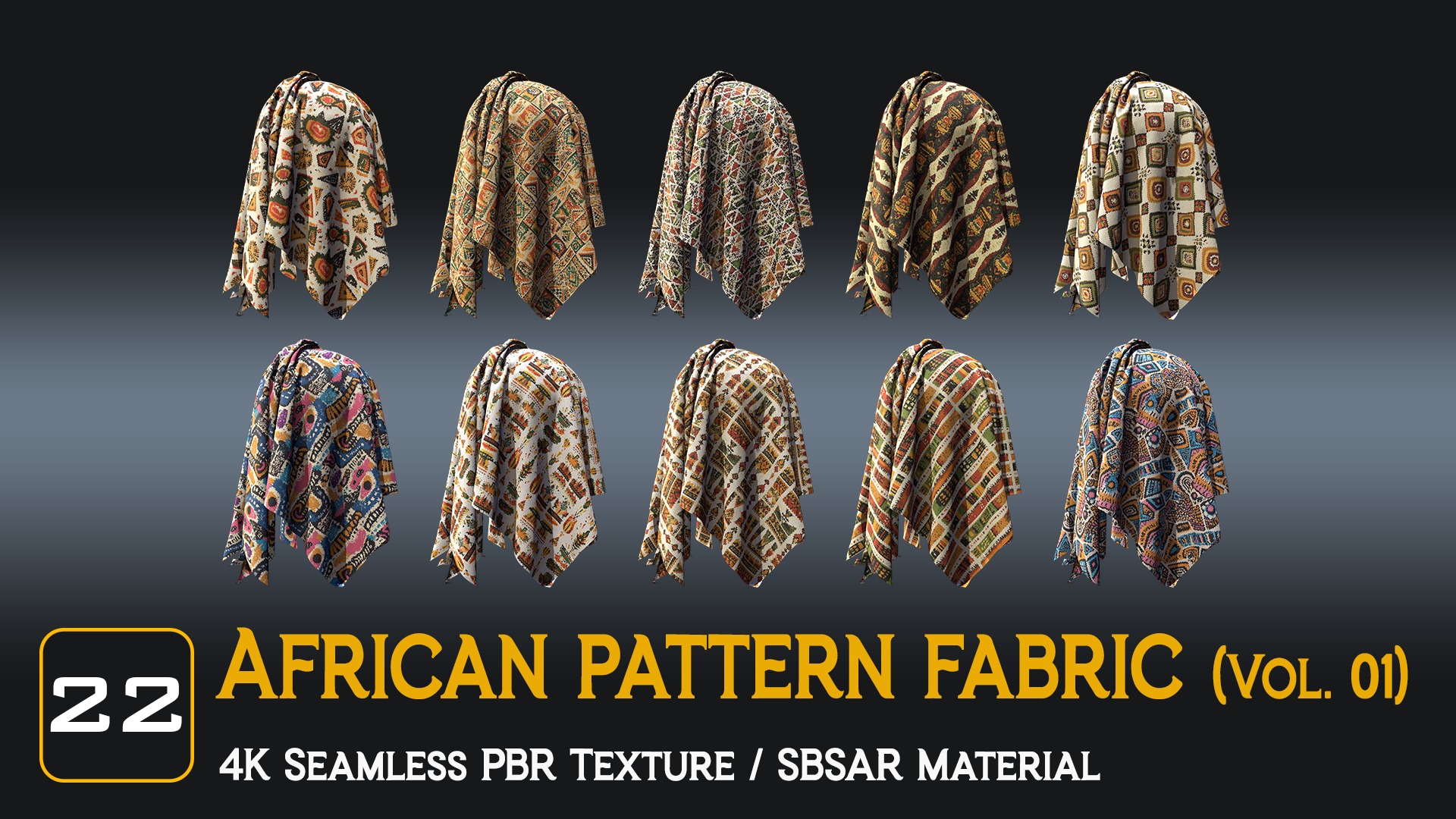 African Pattern fabric Texture_11
