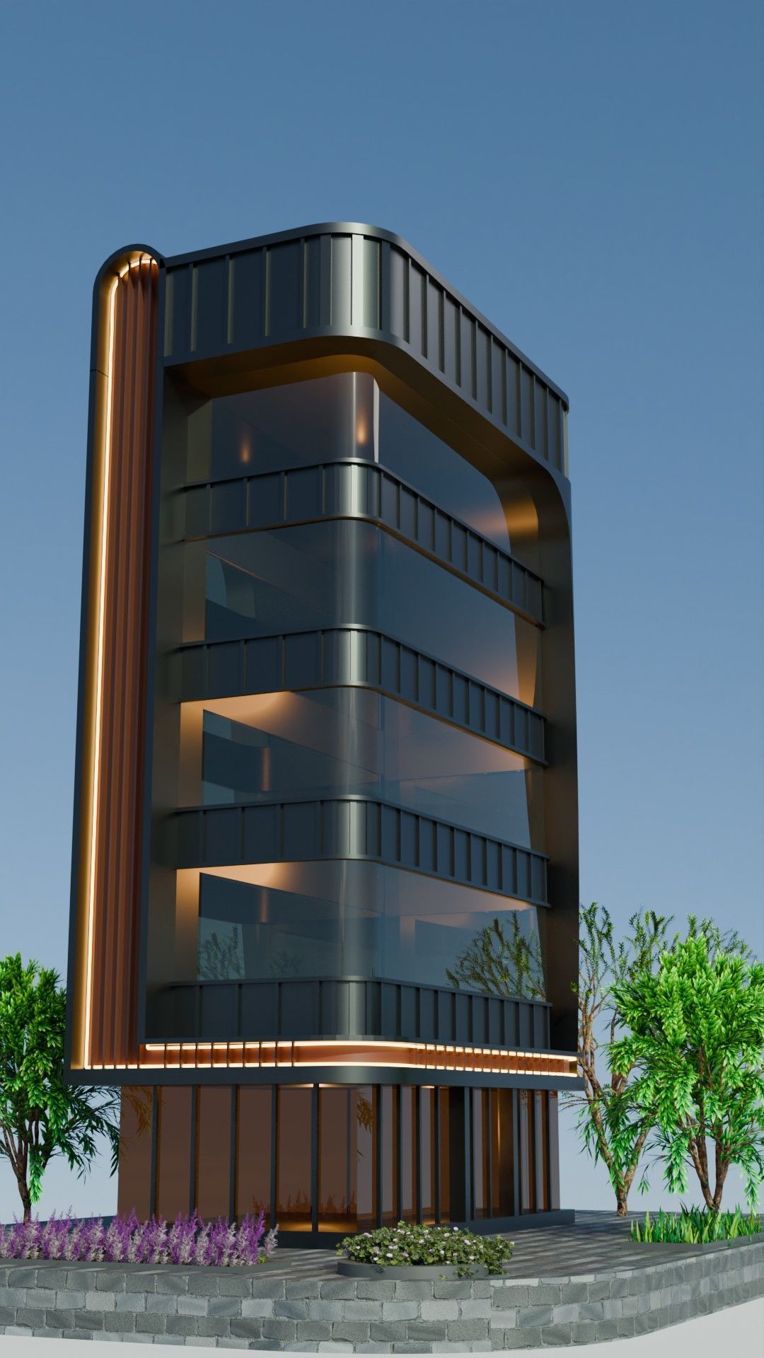 modern building 3D model_1