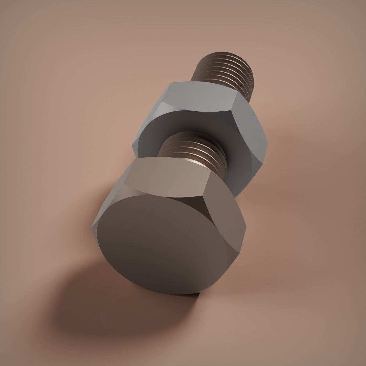 M12 Bolt and Nut 3D print model_11