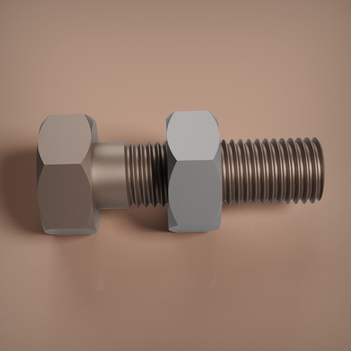 M12 Bolt and Nut 3D print model_5