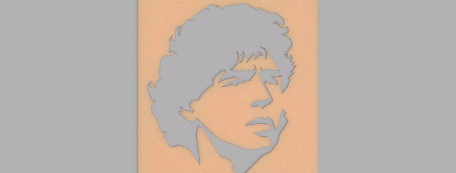stencil diego armando maradona 3D model_0