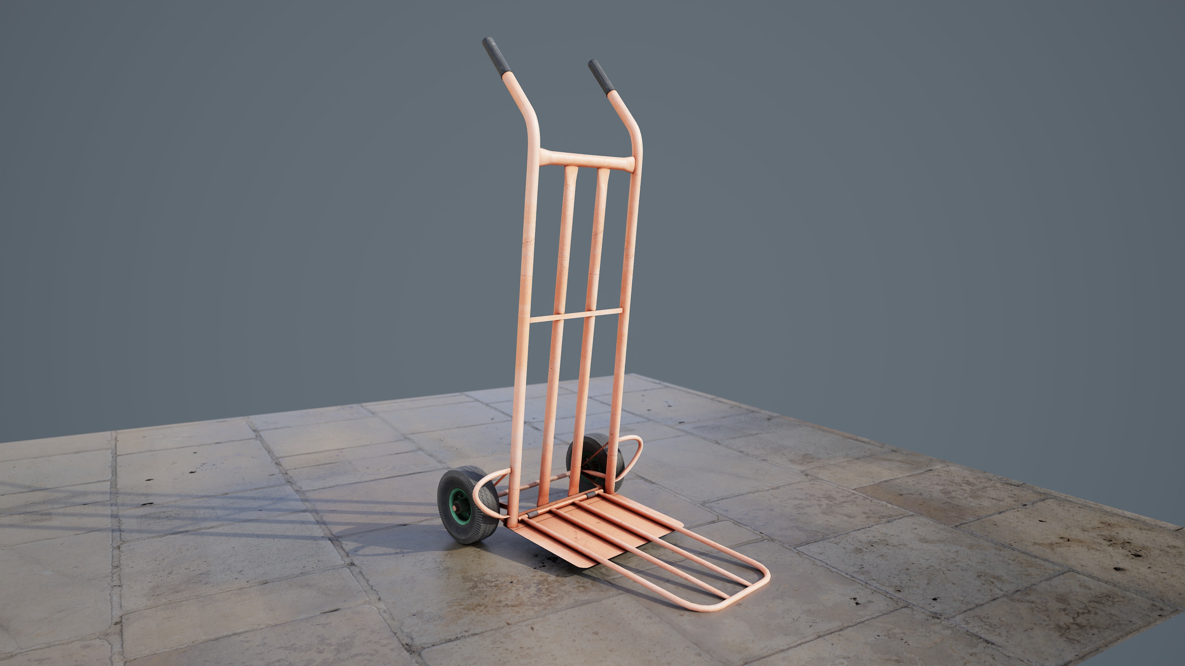 Wheelbarrow Assets Free low-poly 3D model_7