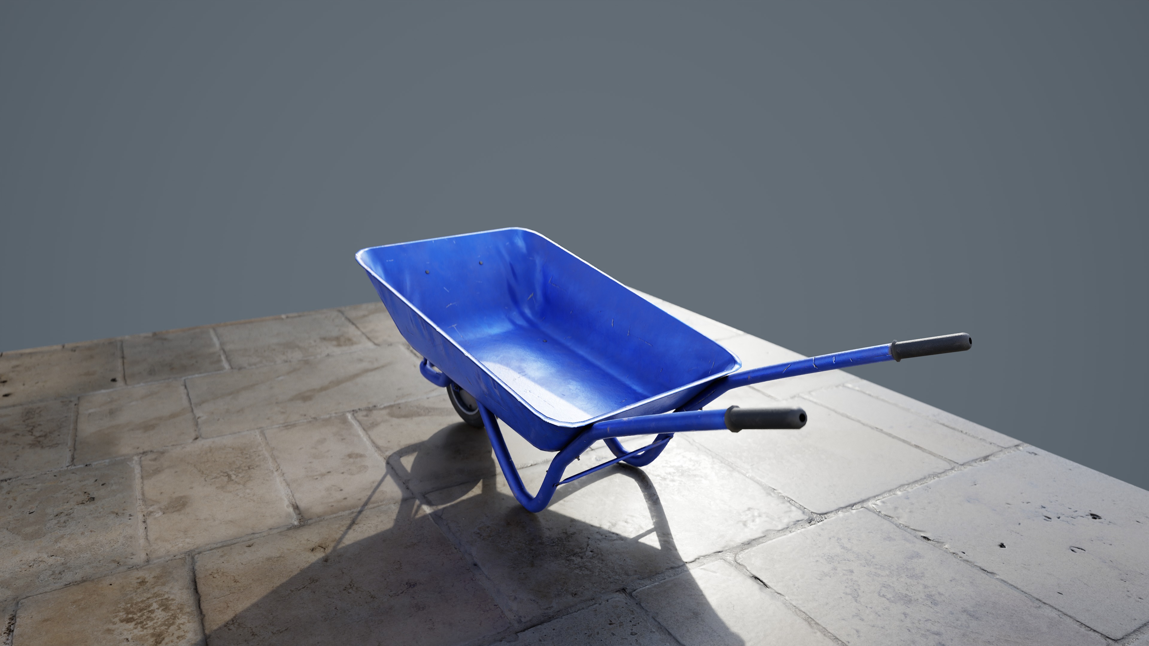 Wheelbarrow Assets Free low-poly 3D model_5