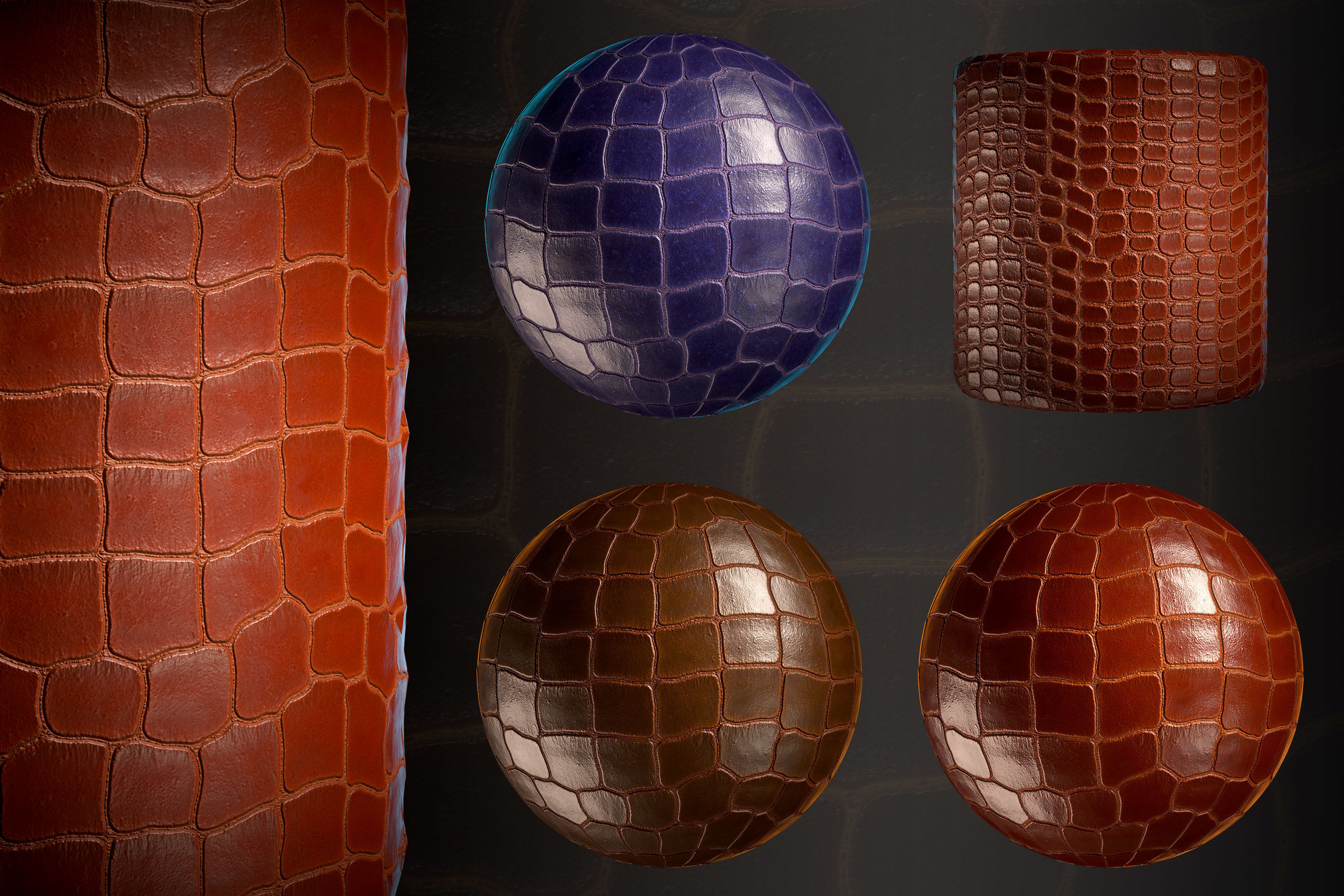 Leather alligator material - VOL 01 - Maps - SBsar Texture_2