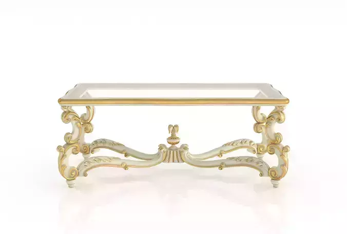 Timeless wavy coffee table by Modenese