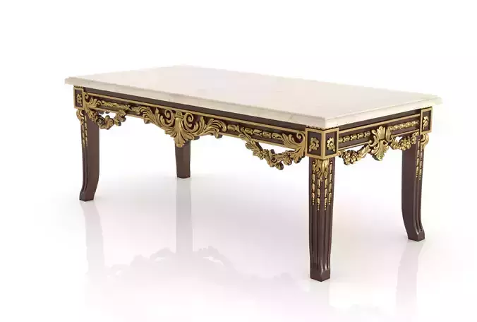 Royal marble top coffee table by Modenese