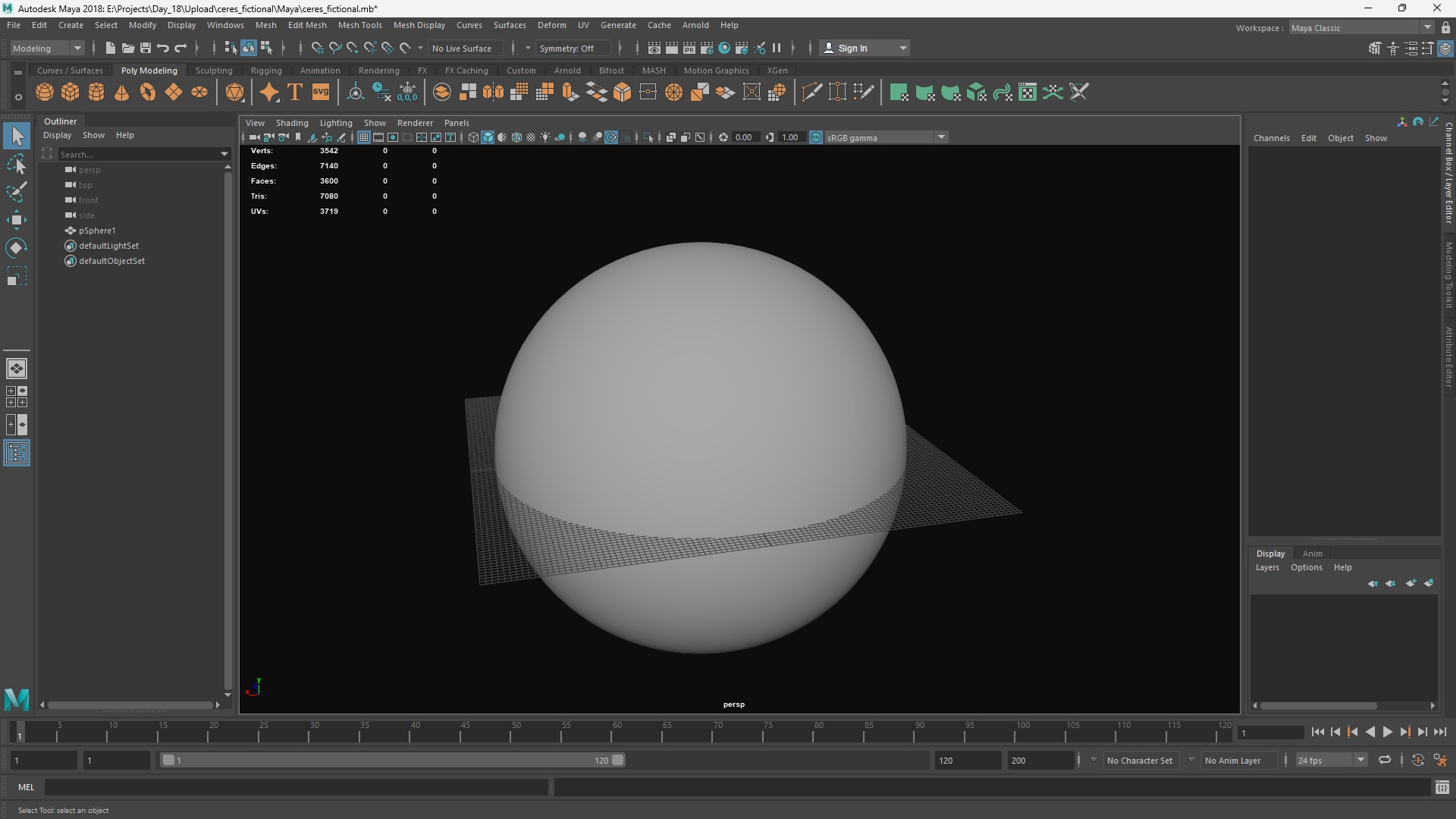 Mars planet Low-poly 3D model_6