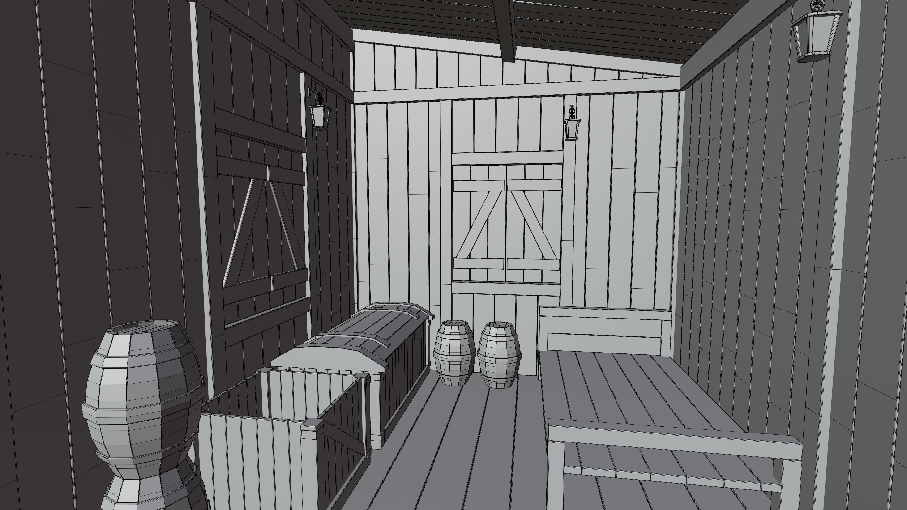 Medieval Fantasy House 05 3D model_13