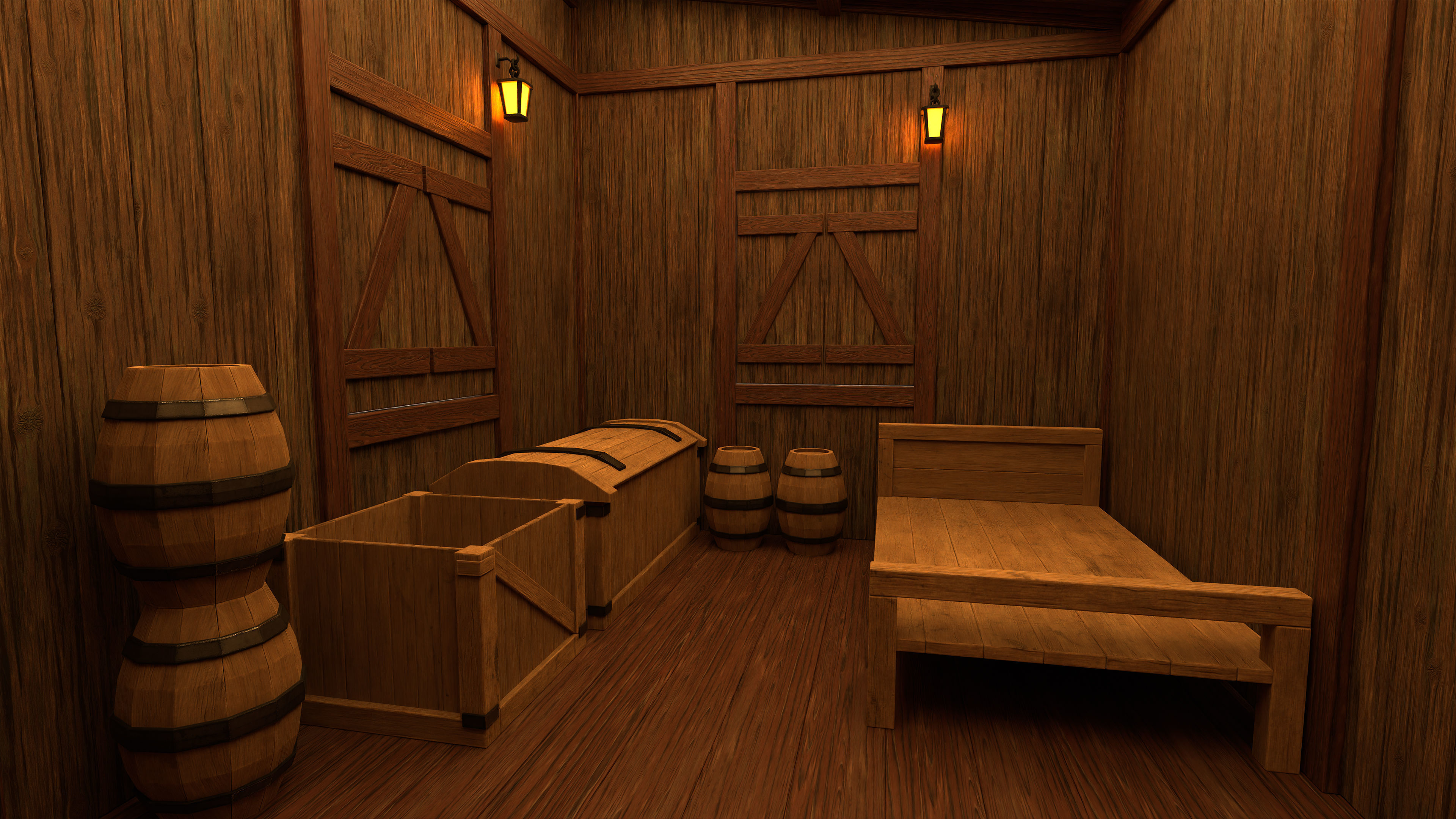 Medieval Fantasy House 05 3D model_7