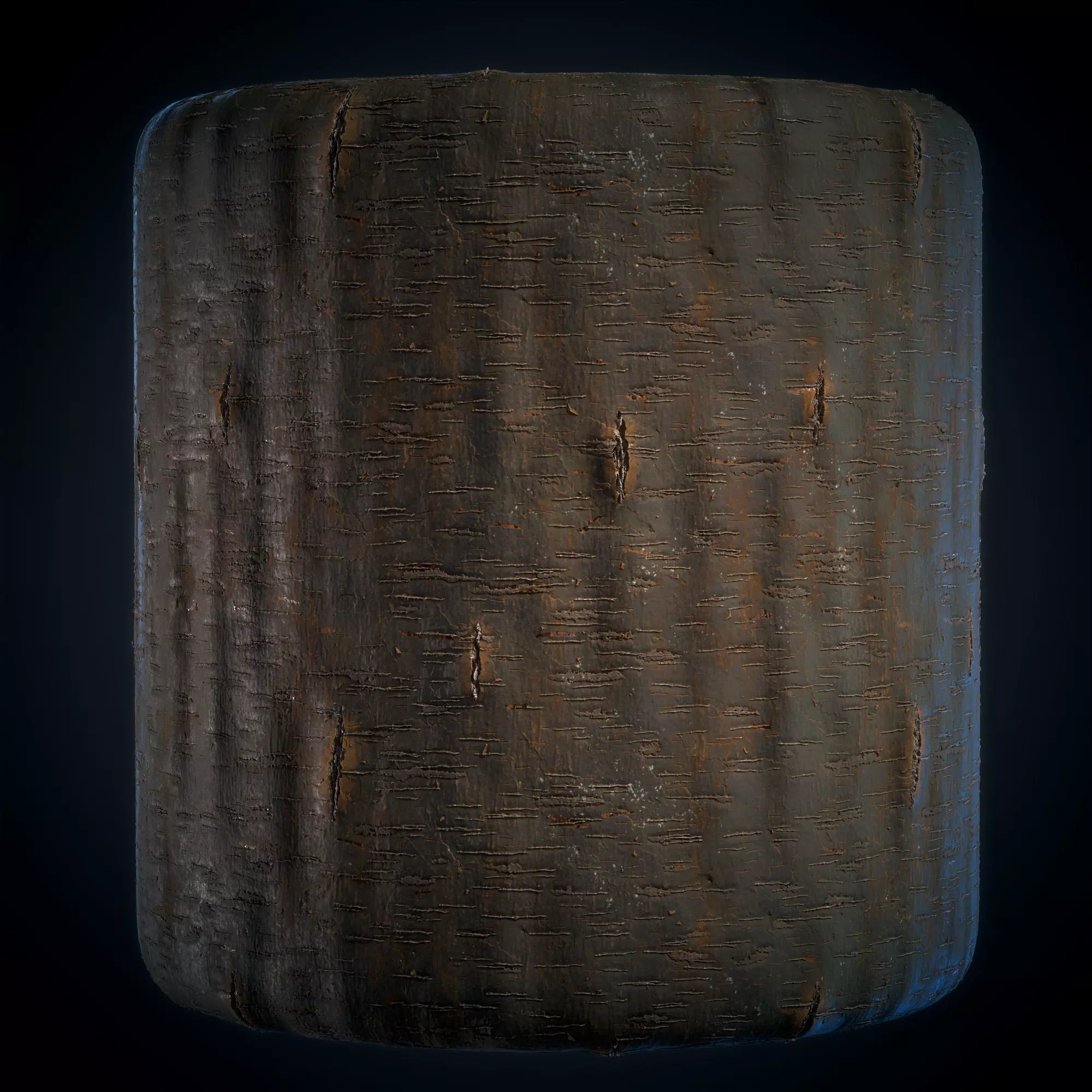 Wood Bark Material - VOL 03 - Maps - SBsar Texture_0