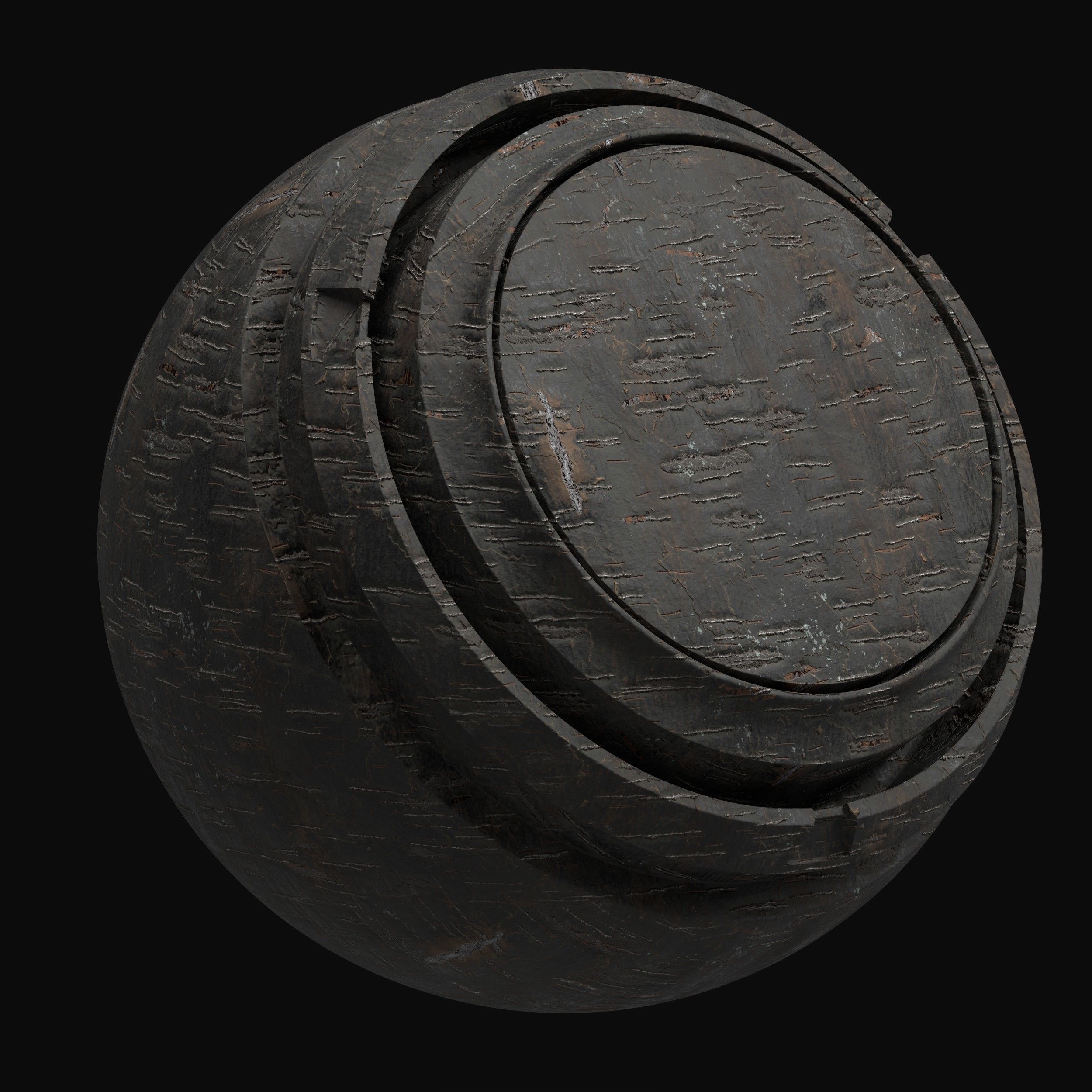 Wood Bark Material - VOL 03 - Maps - SBsar Texture_6