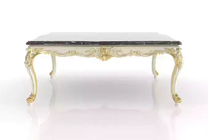 Traditional square coffee table by Modenese