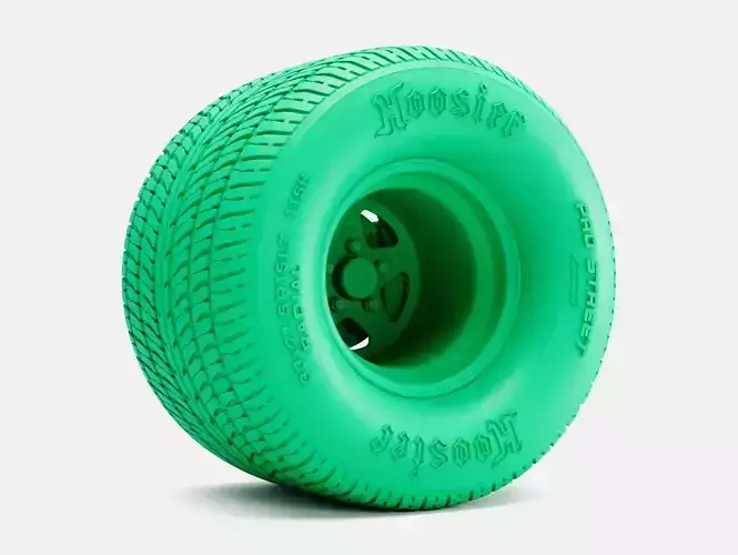 15x15 Weld Pro Star Wheel Hoosier Pro Street Tire 3D print model