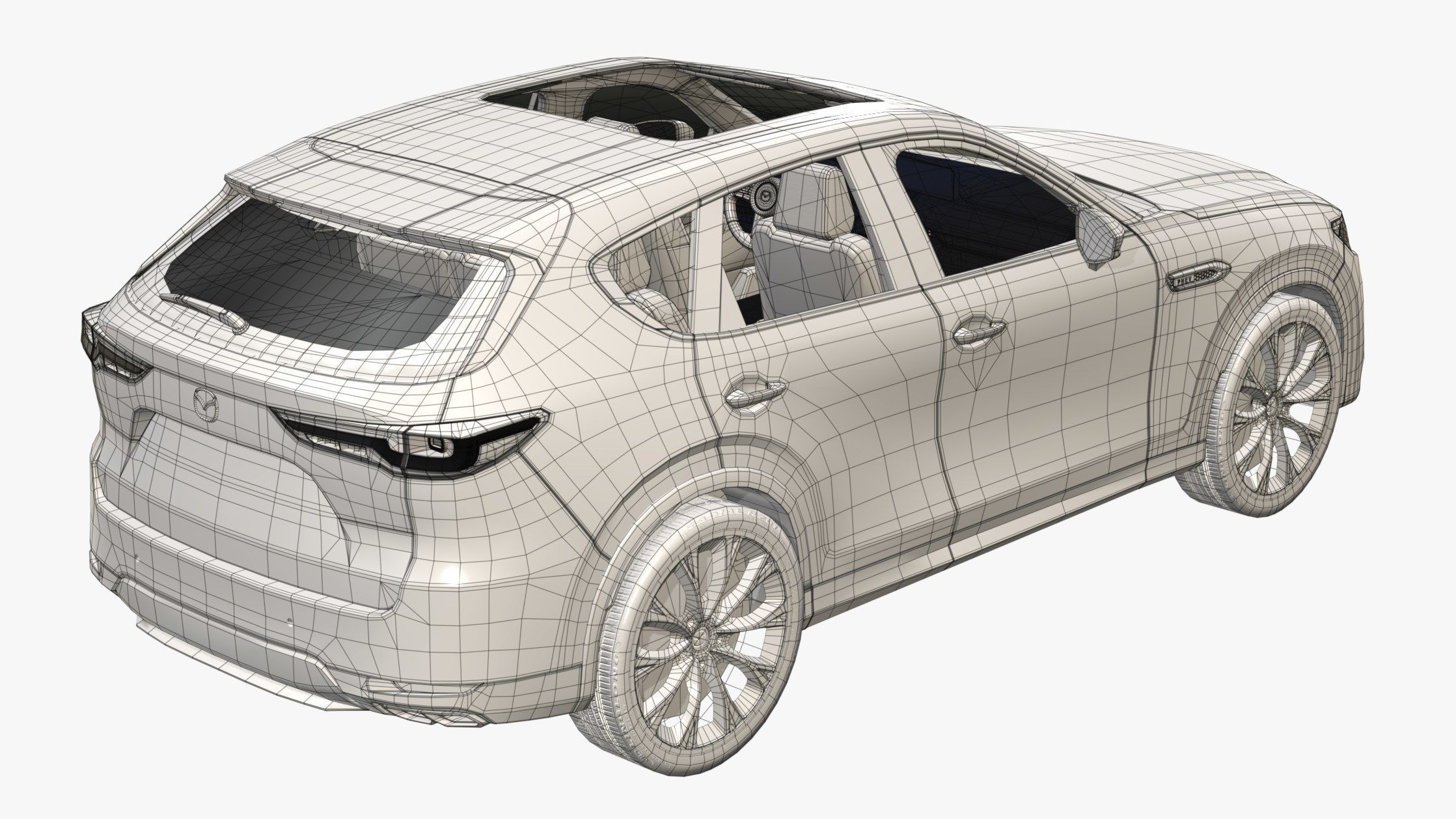 Mazda CX-60 2022 Low-poly 3D model_17
