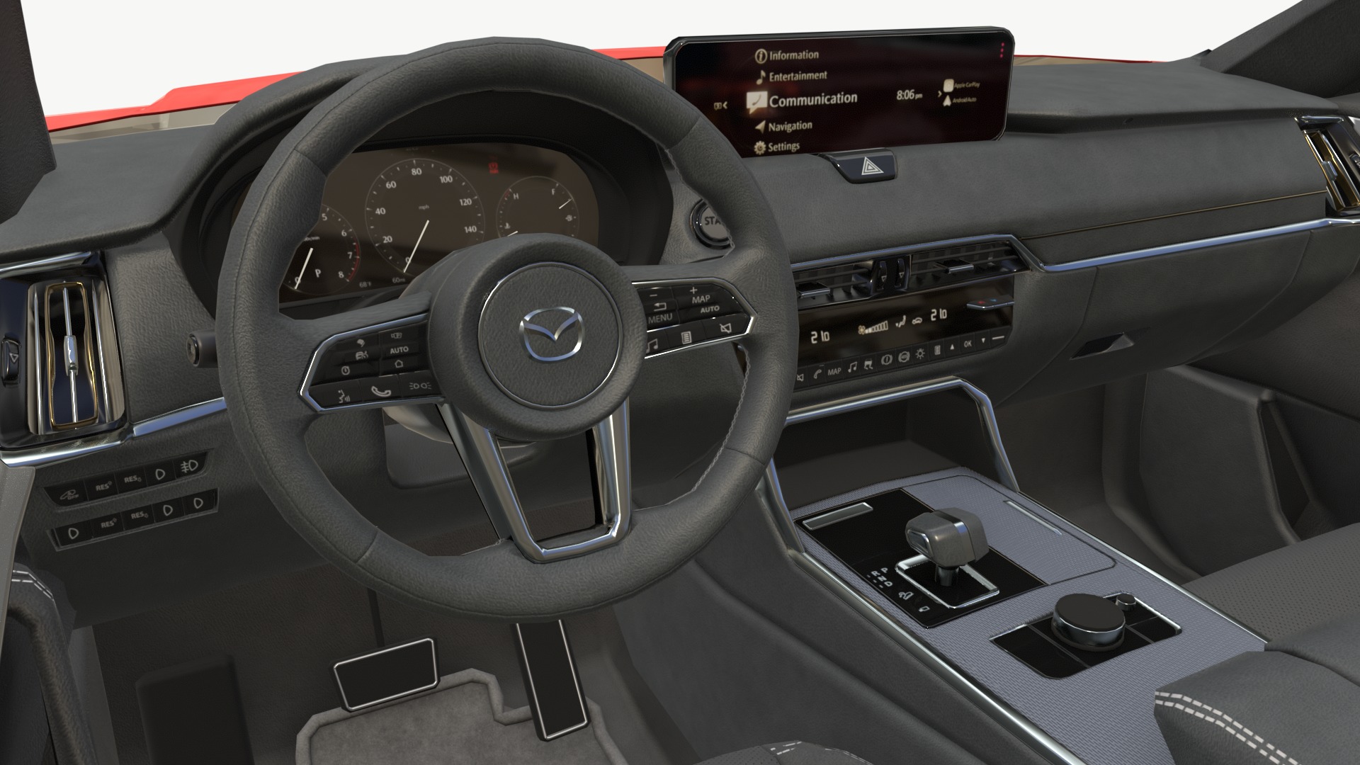 Mazda CX-60 2022 Low-poly 3D model_13