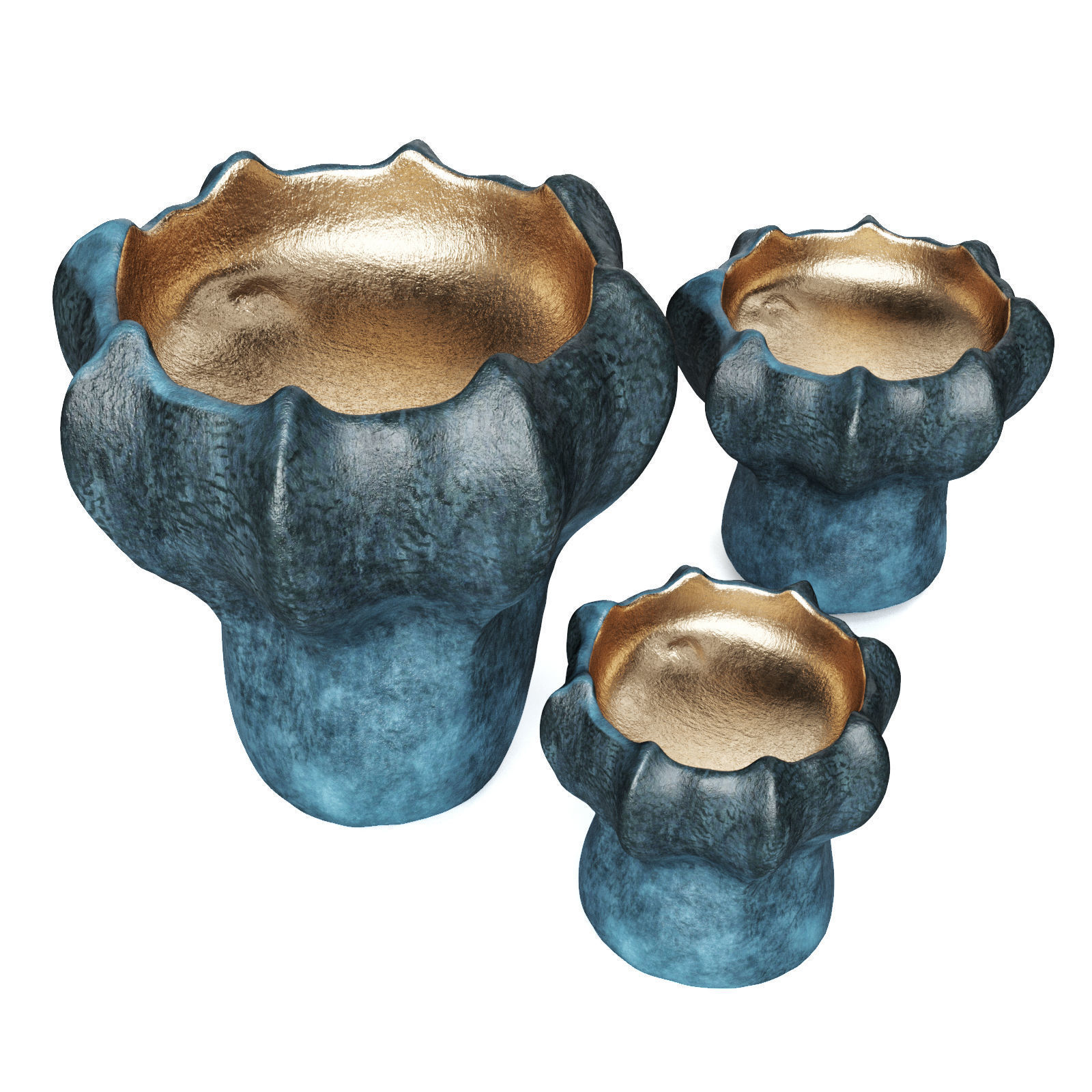 M and M Solt candleholder Low-poly 3D model_4