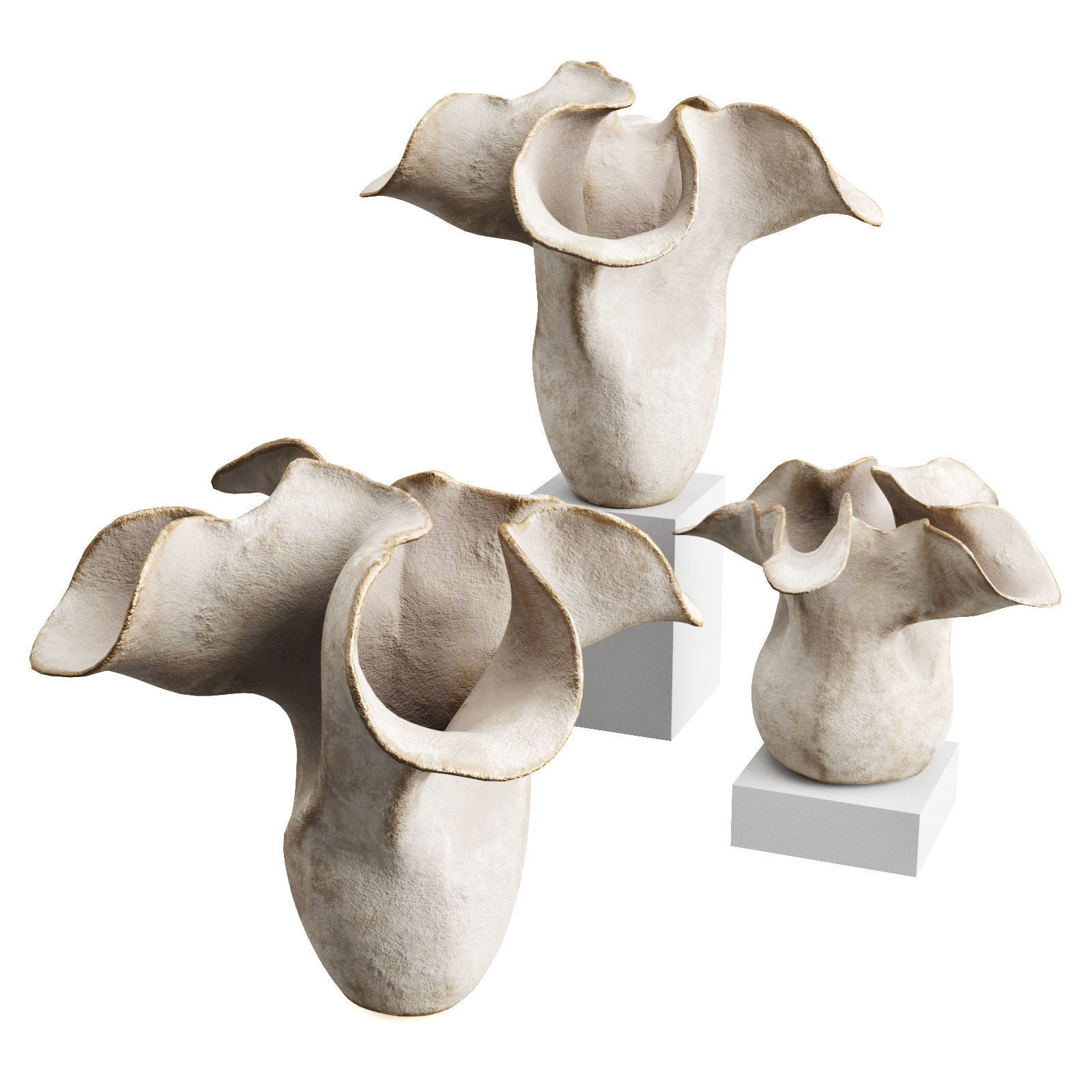 Manners and Matter Impilse Sculpture vase 2 Low-poly 3D model_1