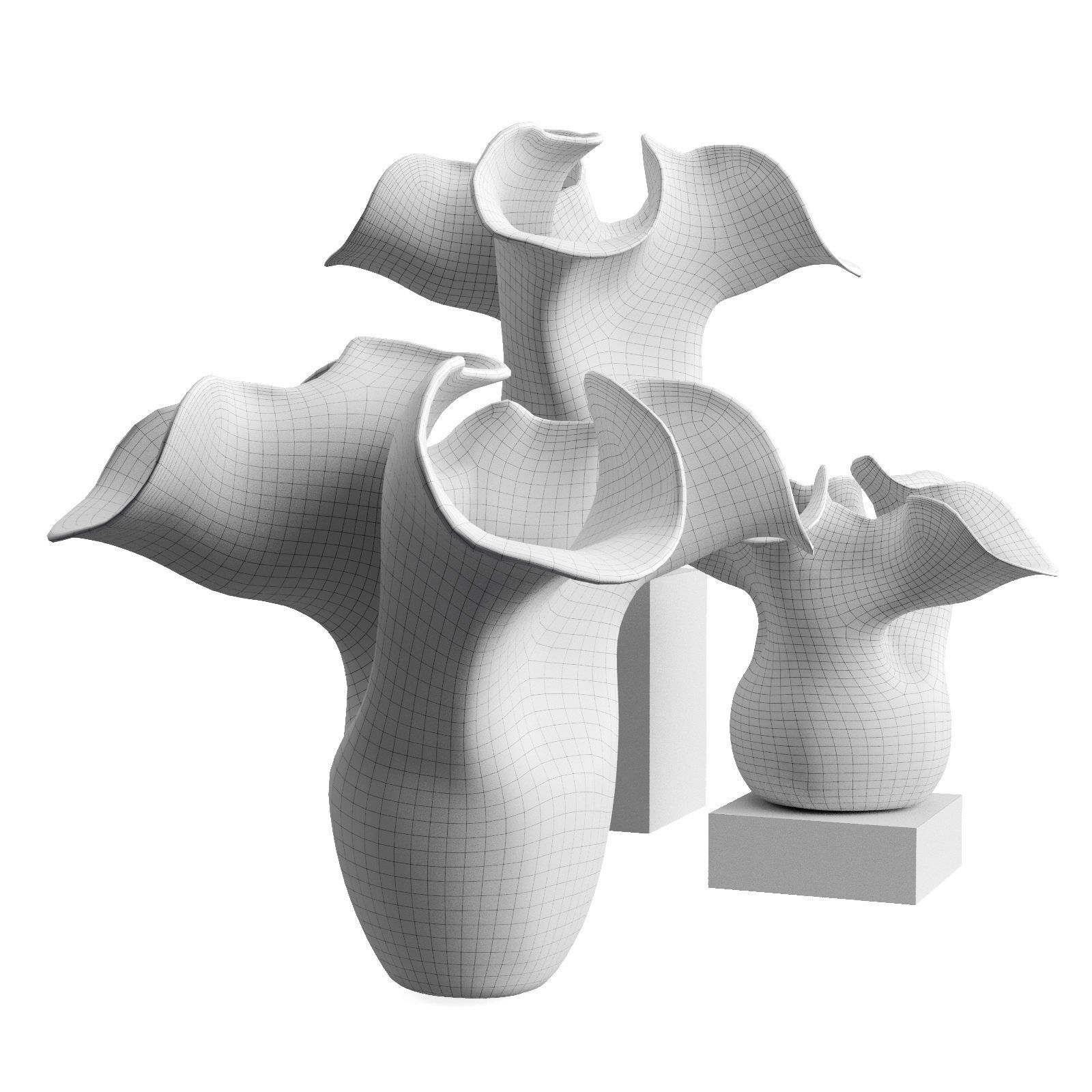 Manners and Matter Impilse Sculpture vase 2 Low-poly 3D model_6