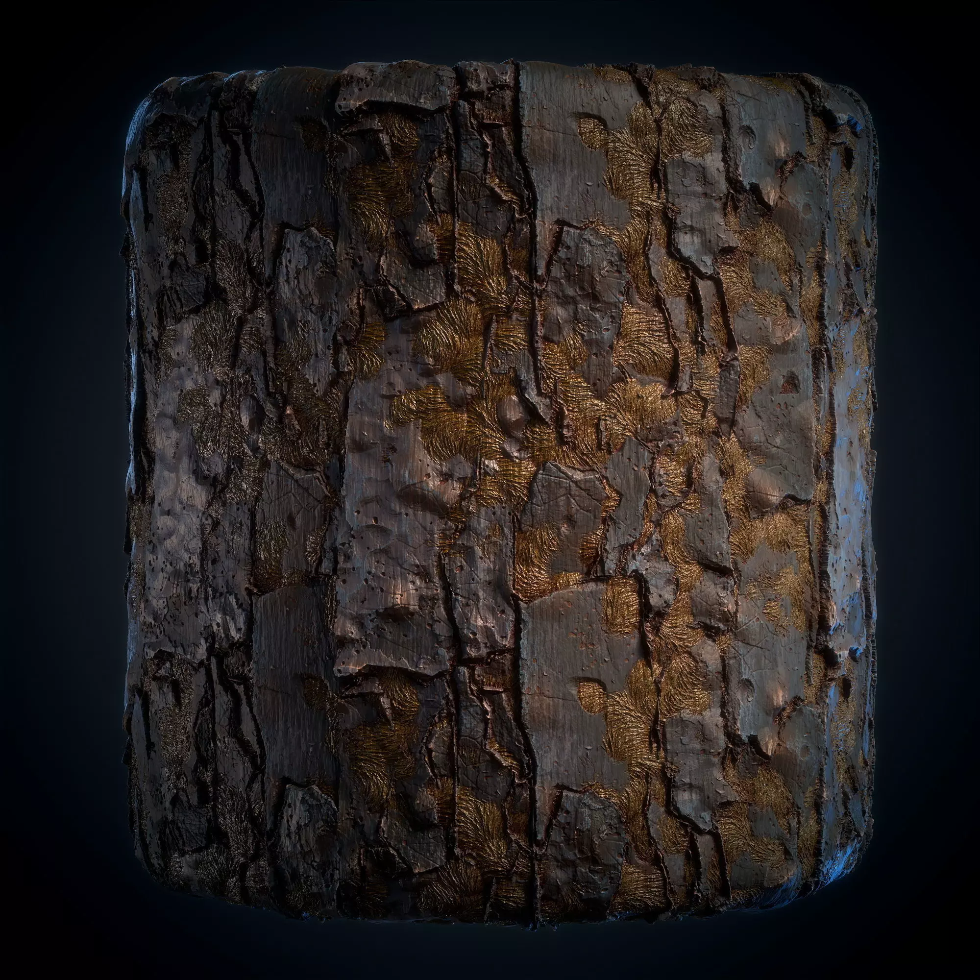 Wood Bark Material - VOL 05 - Maps - SBsar Texture_0