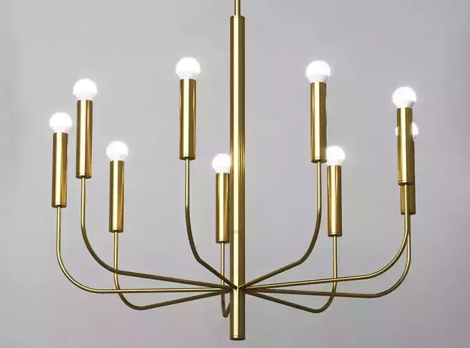 Dantone Home Marcus chandelier in brass color