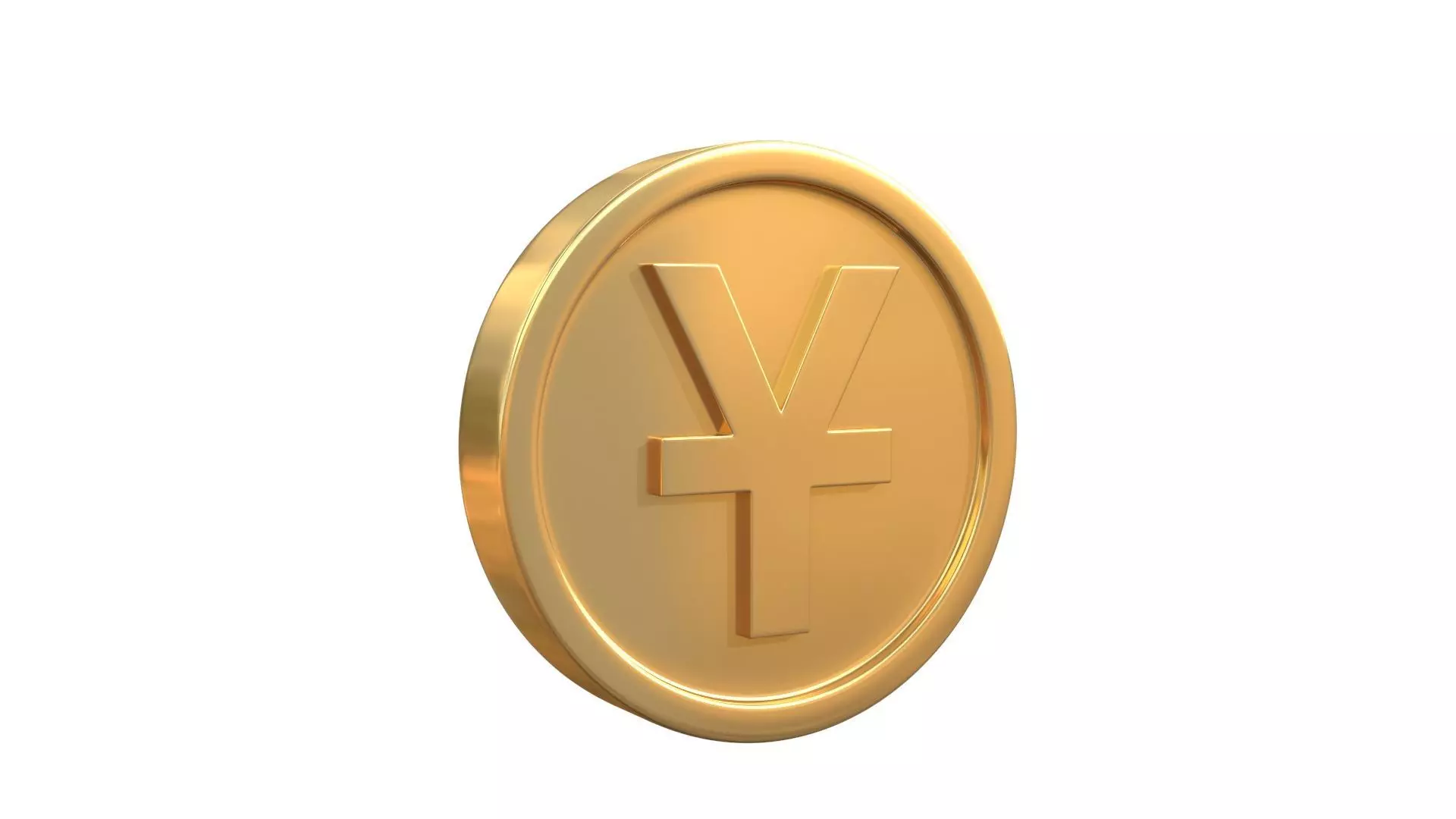 Yuan coin 3D model_0