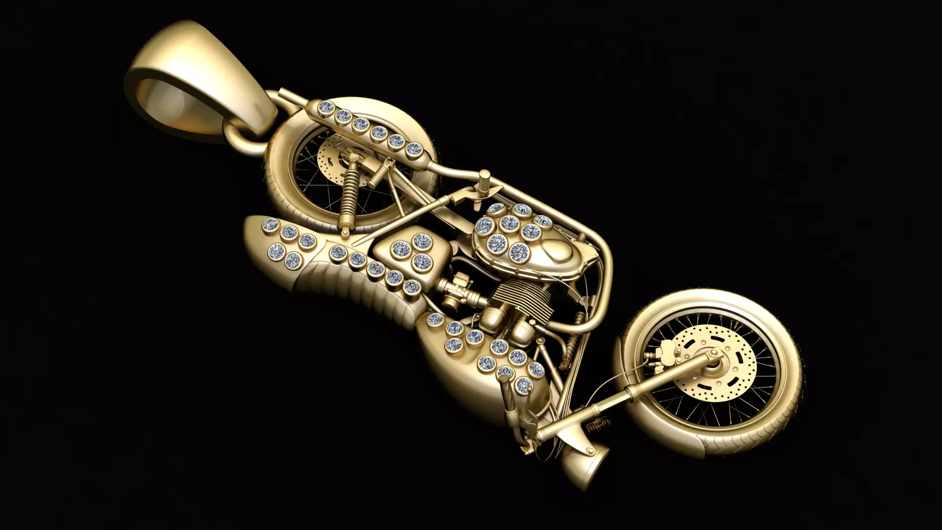 bike pendant 3d printable model 3D print model