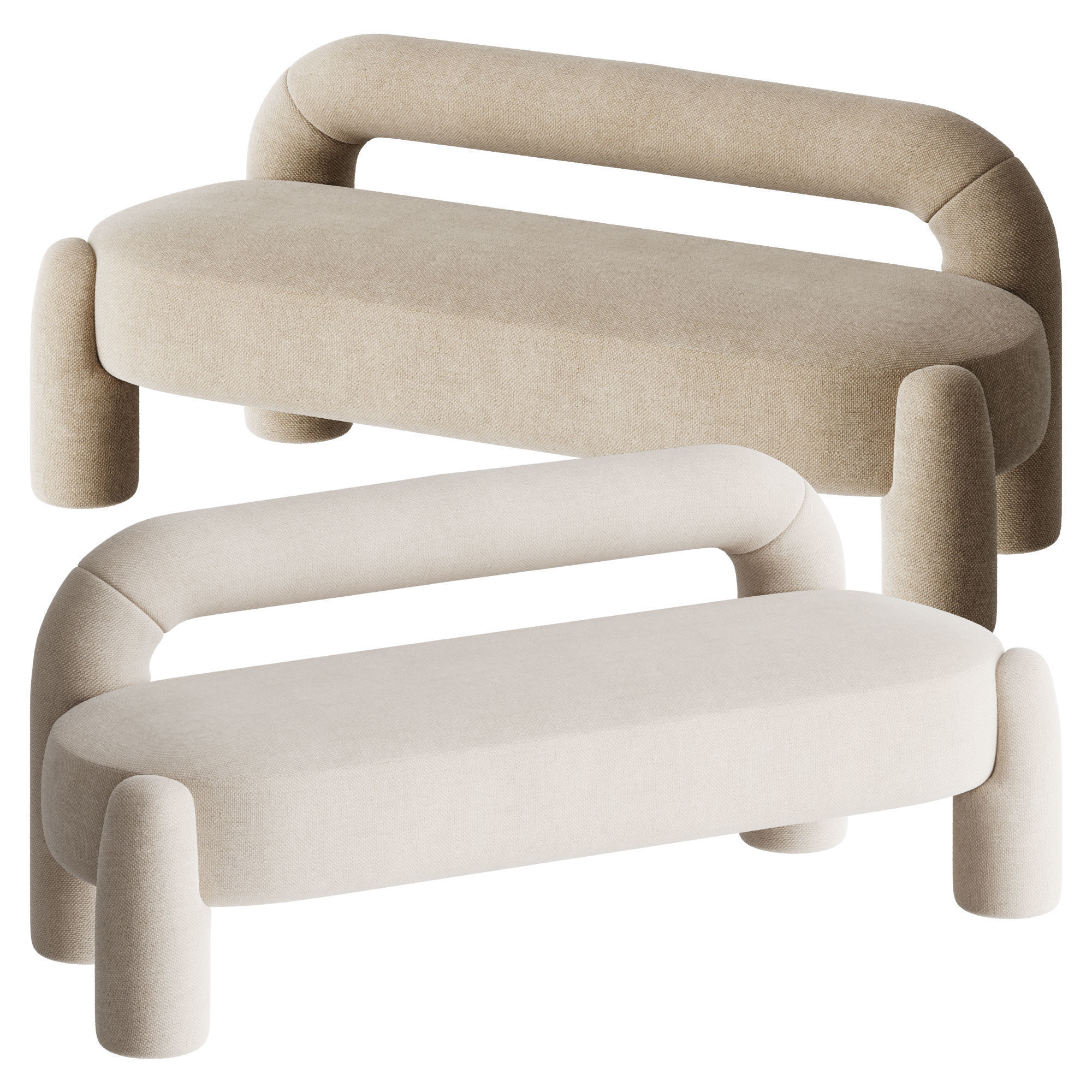 MARLON Bench 3D model_1