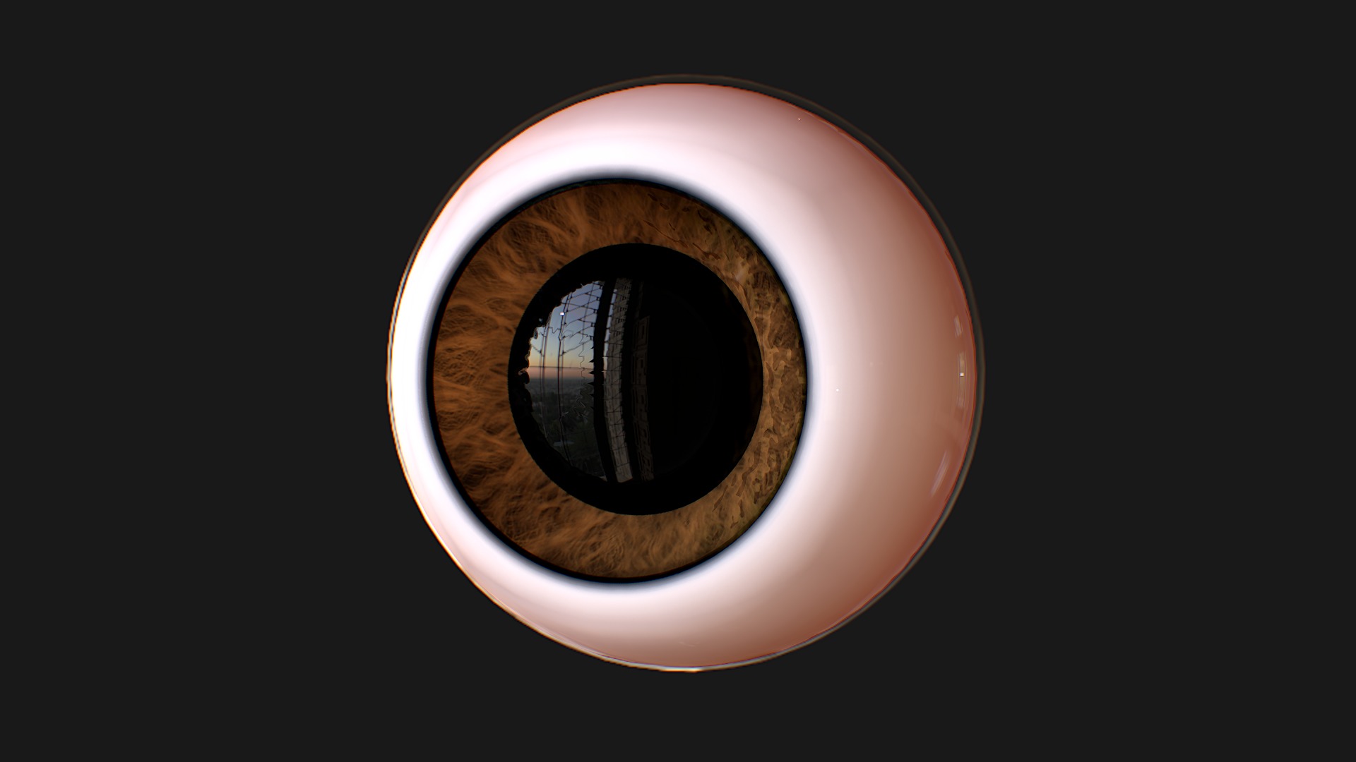 Cartoon Eyes Low-poly 3D model Low-poly 3D model_2