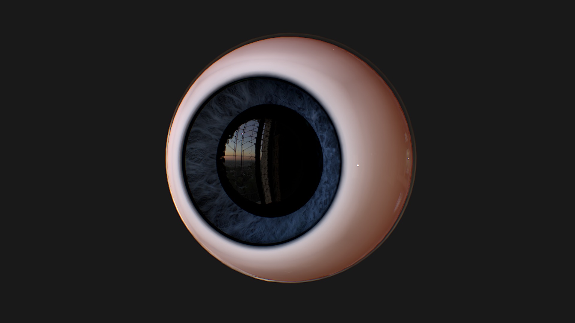 Cartoon Eyes Low-poly 3D model Low-poly 3D model_3