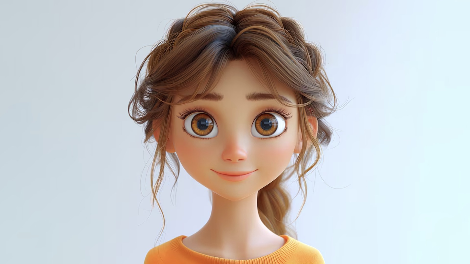 Cartoon Eyes Low-poly 3D model Low-poly 3D model_0