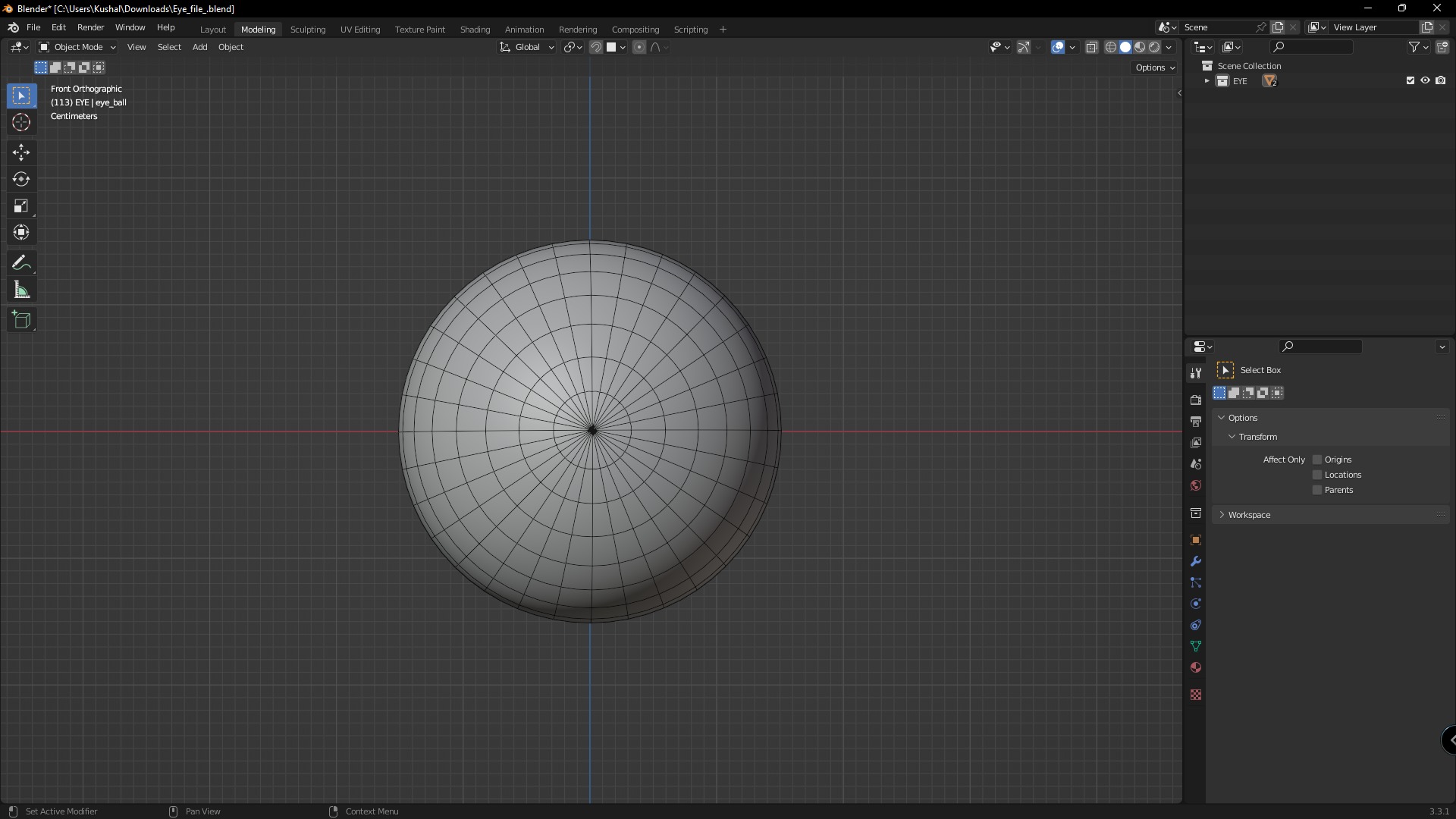 Cartoon Eyes Low-poly 3D model Low-poly 3D model_8