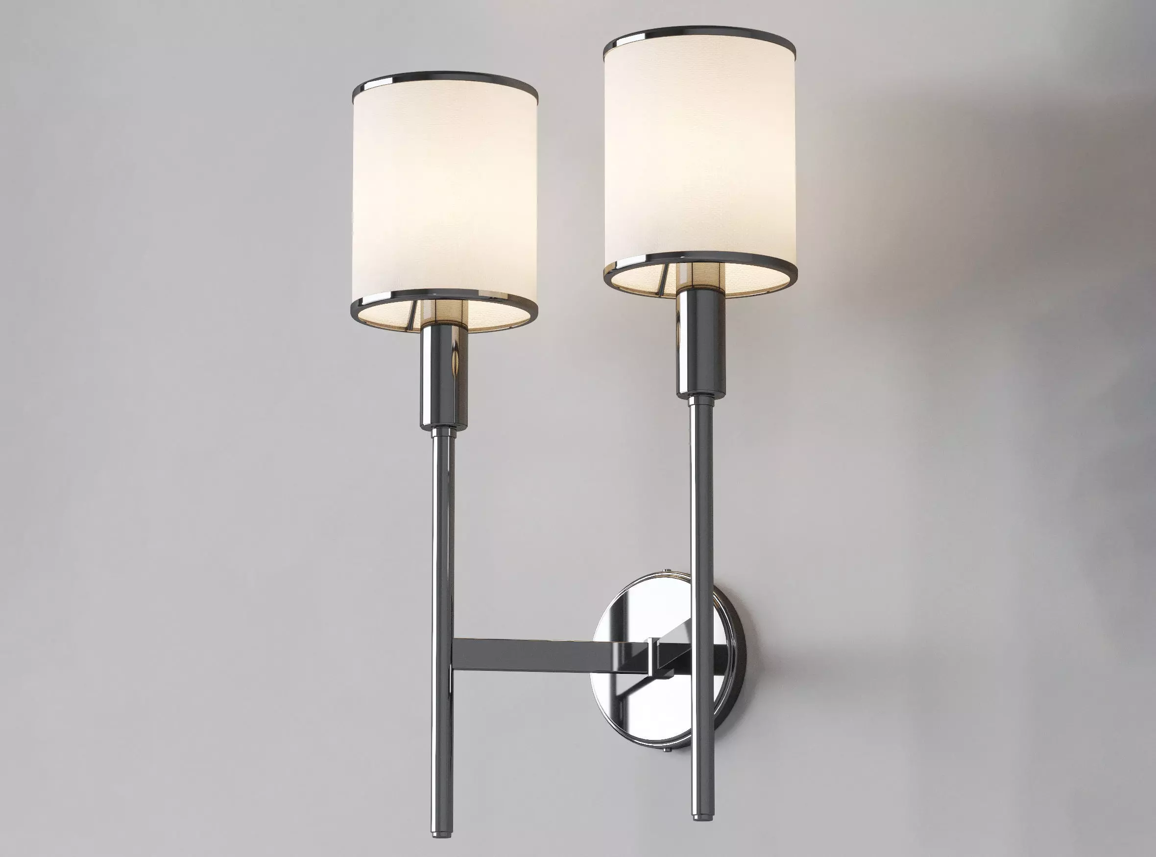 Double sconce Dantone Home Celestina 3D model_0