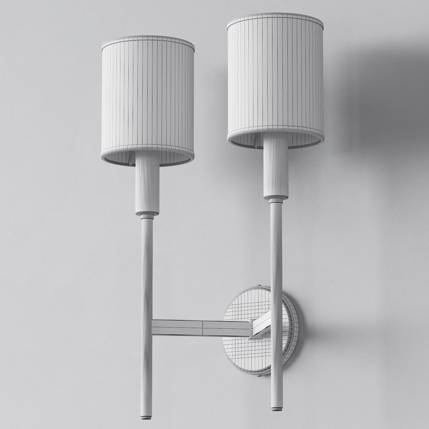 Double sconce Dantone Home Celestina 3D model_4