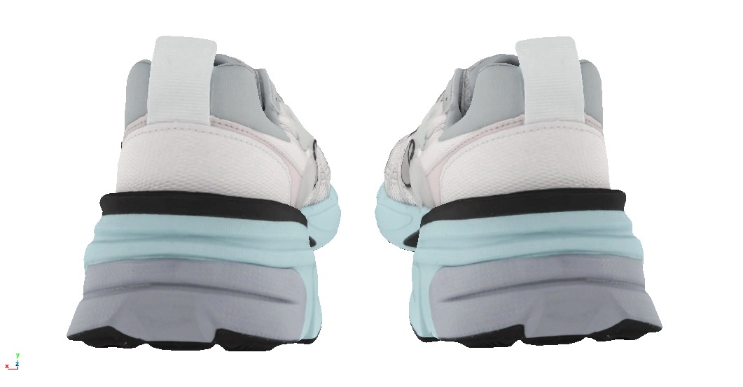 Nike V2K run fashion sneaker Low-poly 3D model_2