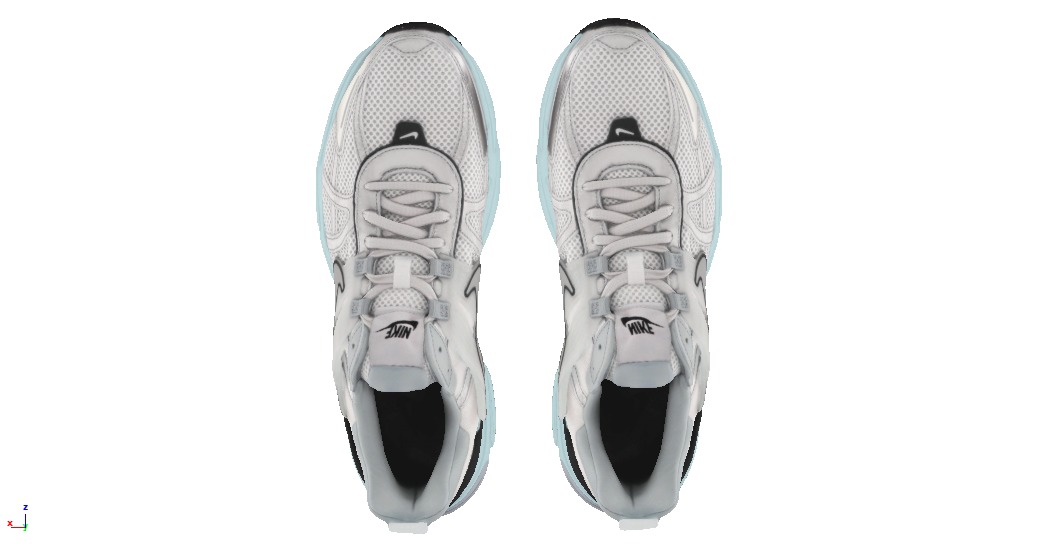 Nike V2K run fashion sneaker Low-poly 3D model_3