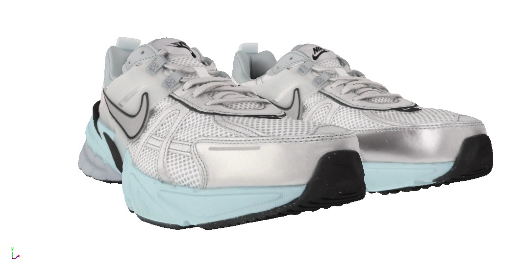 Nike V2K run fashion sneaker Low-poly 3D model_1