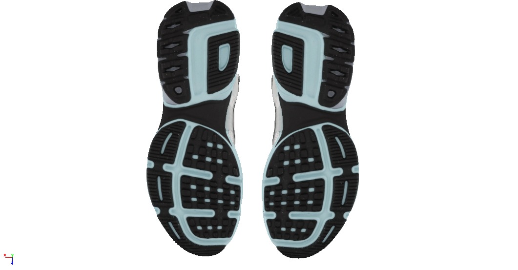 Nike V2K run fashion sneaker Low-poly 3D model_4