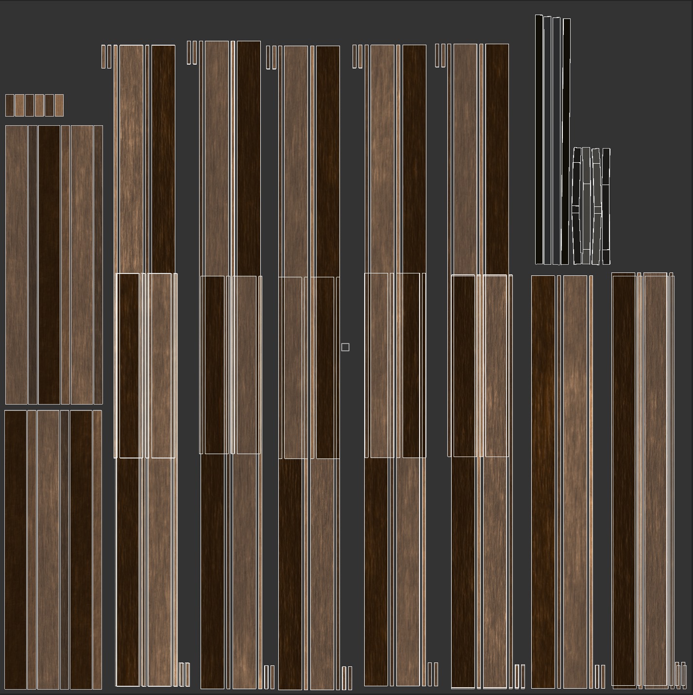 Stack Of Wooden Planks 3D model_15