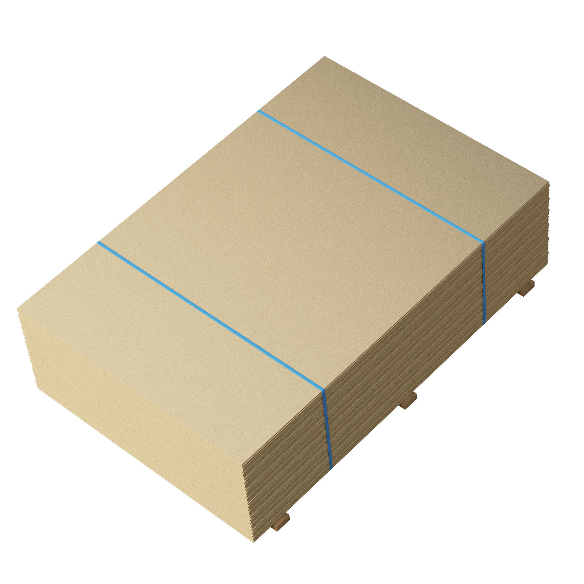 Stack Of Plywoods On Wood Planks 3D model_7