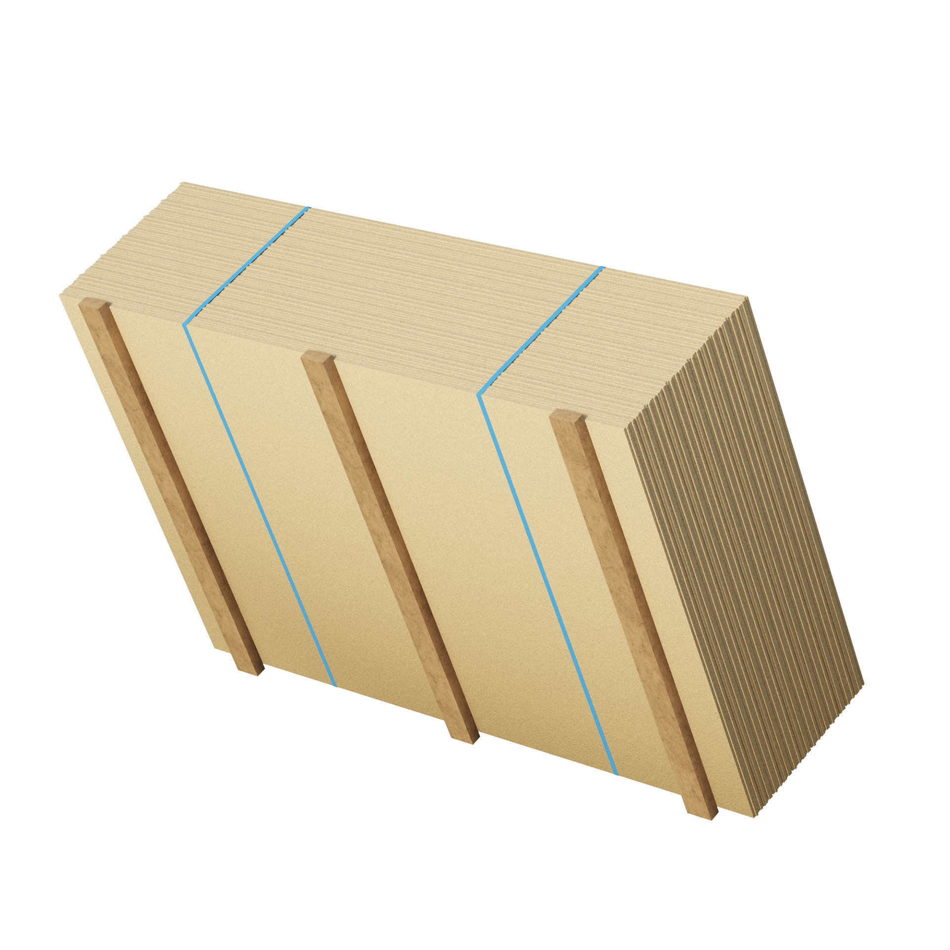 Stack Of Plywoods On Wood Planks 3D model_9