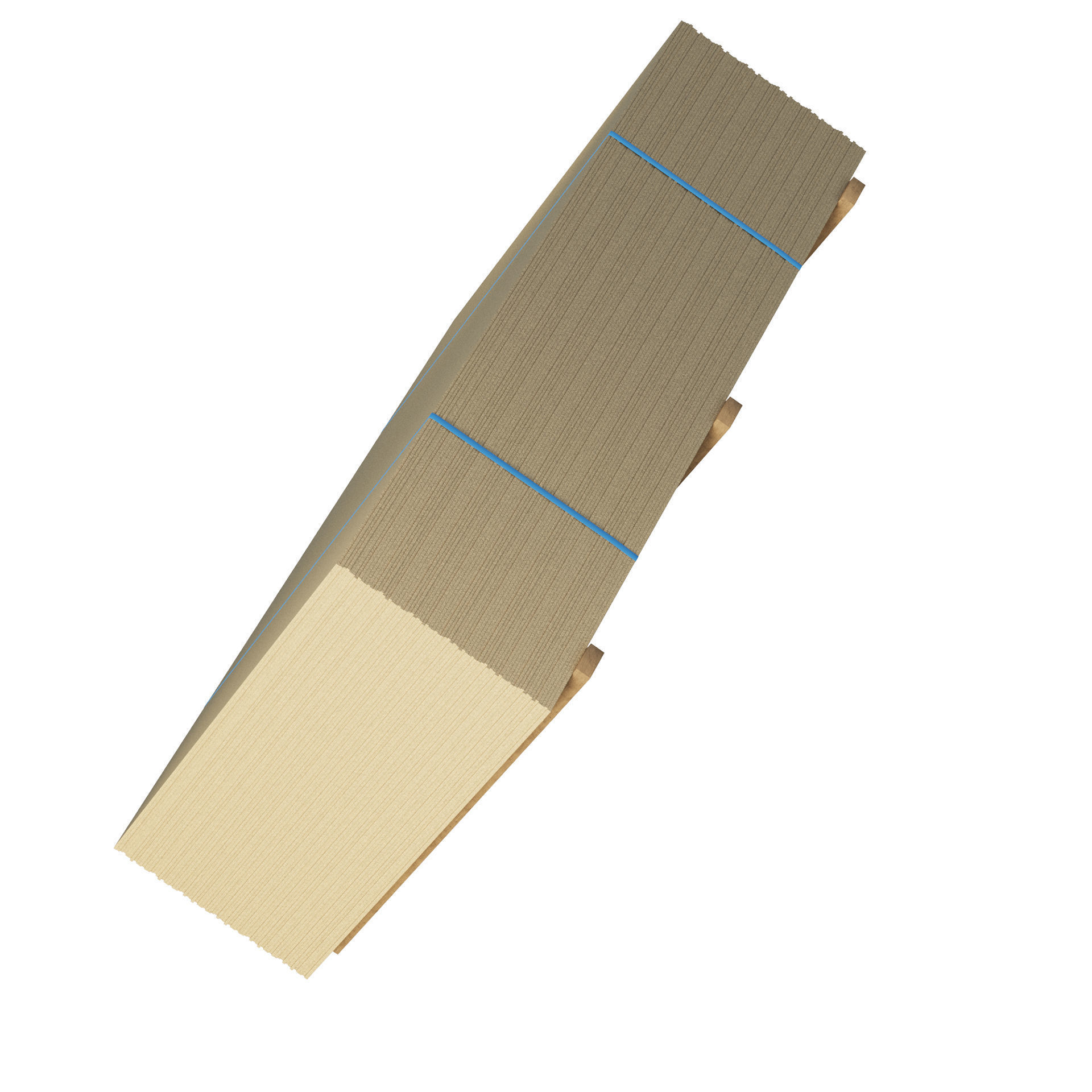 Stack Of Plywoods On Wood Planks 3D model_10