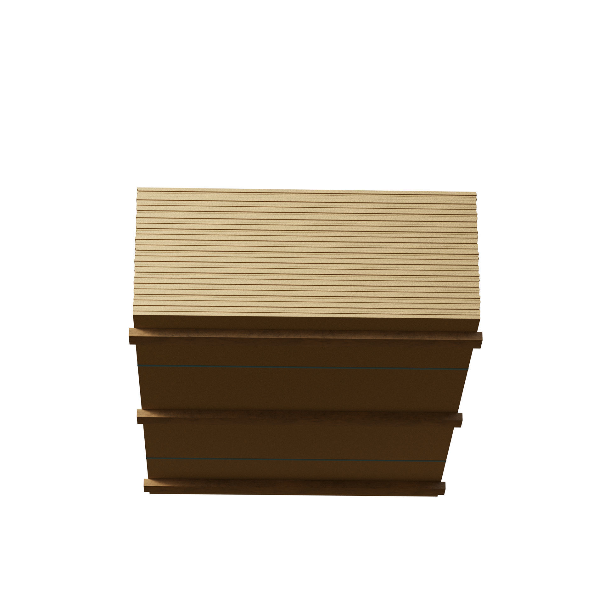 Stack Of Plywoods On Wood Planks 3D model_6