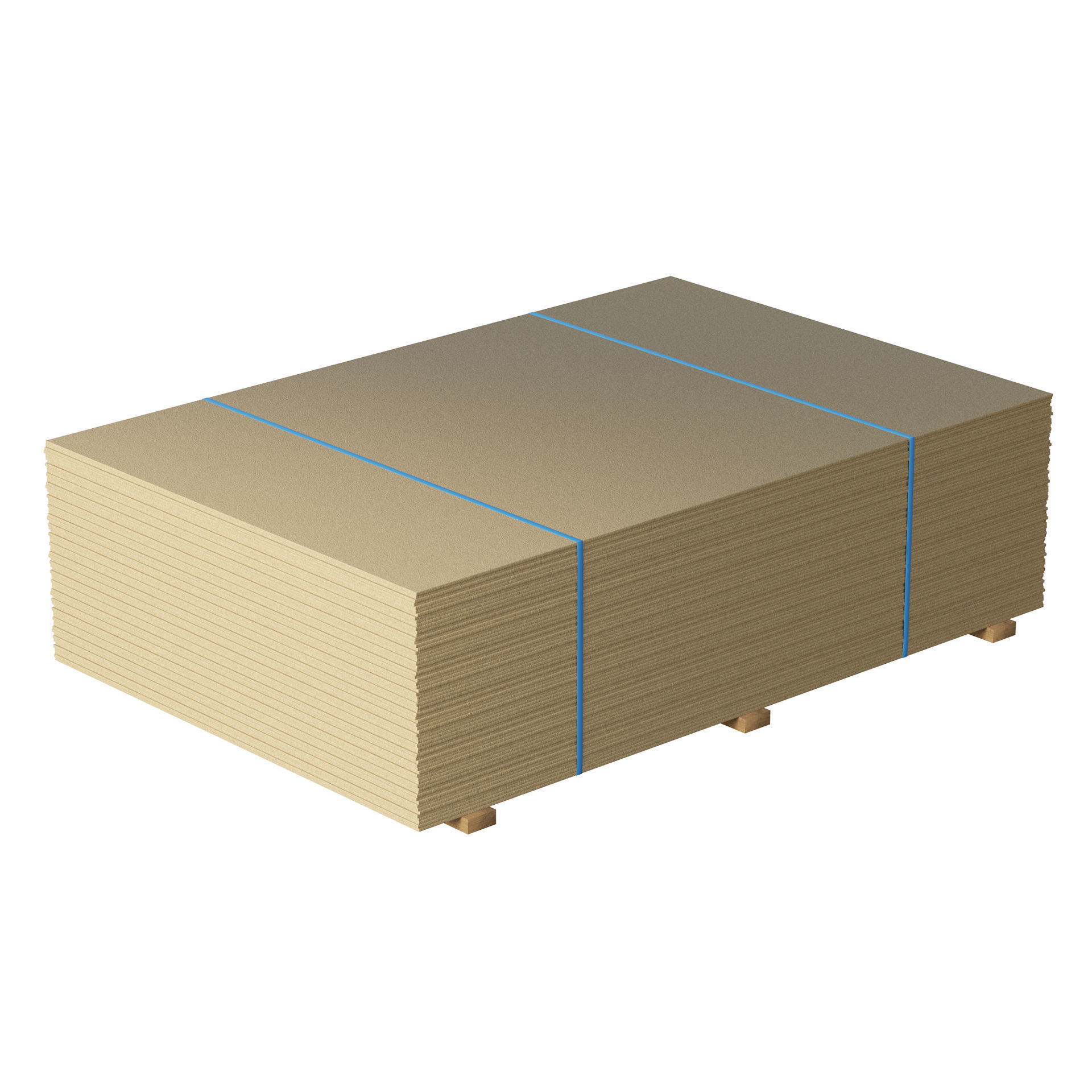 Stack Of Plywoods On Wood Planks 3D model_1